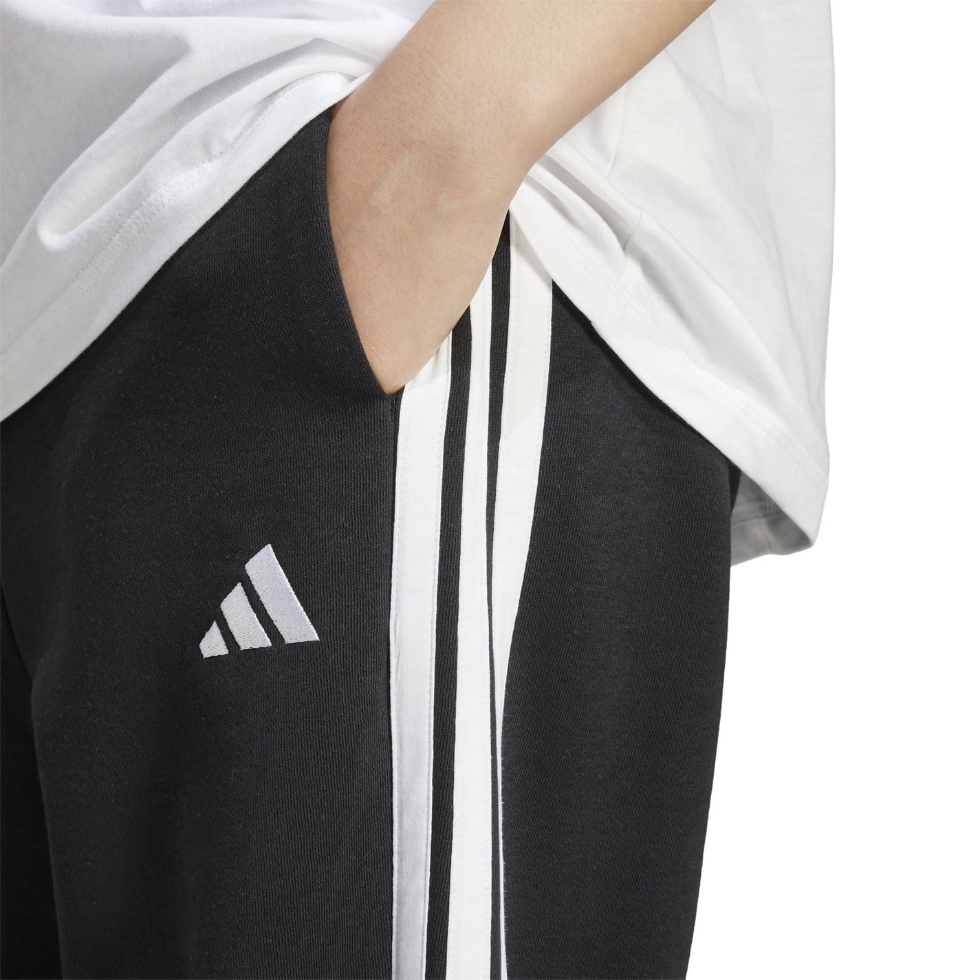 adidas Womens Essentials 3 Stripes Pants Slim