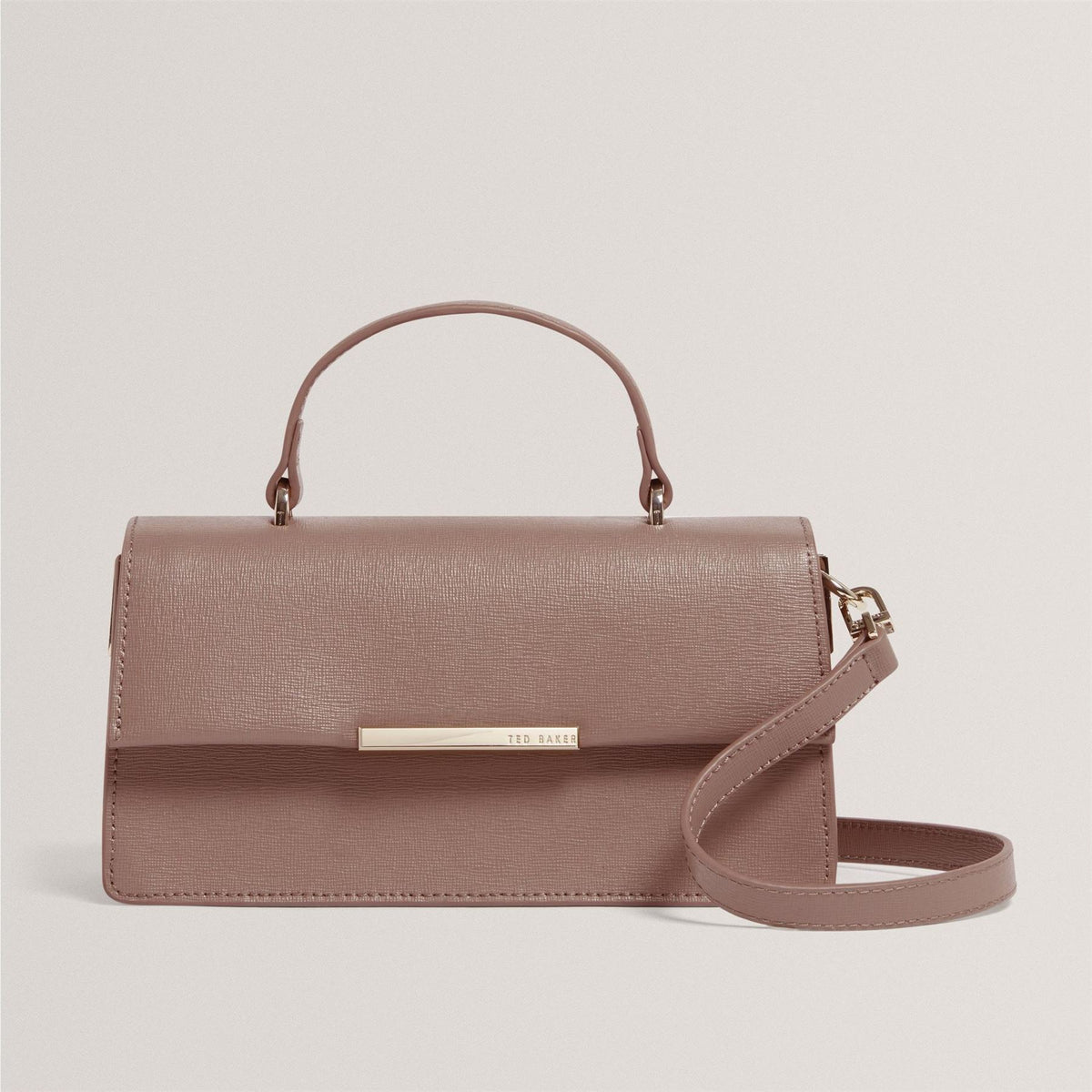 Ted Baker Bar Detail Wide Leather Crossbodyody Bag