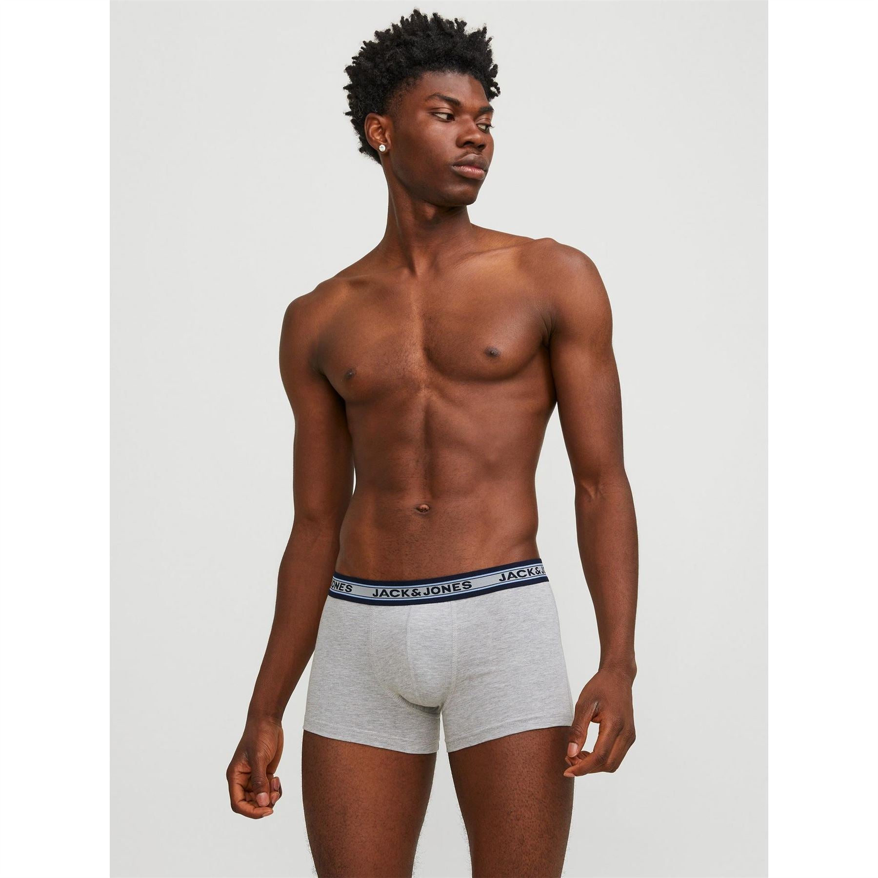 Jack and Jones Mens Solid 10 Pack Boxer Trunks