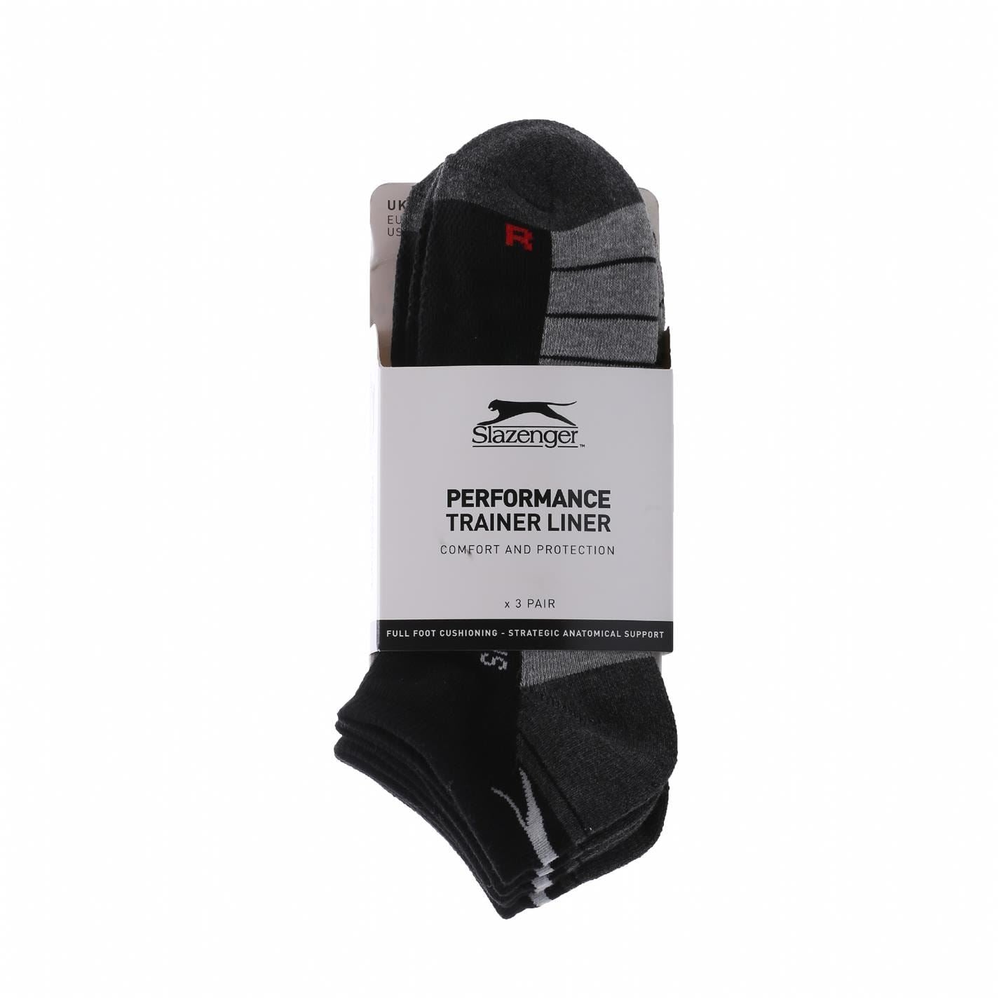 Slazenger Mens 3 Pack Trainer Socks