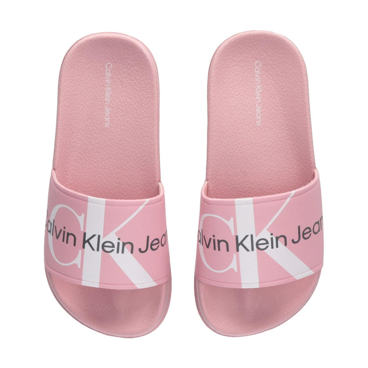 Calvin Klein Jeans Logo Slides Pool Sandals