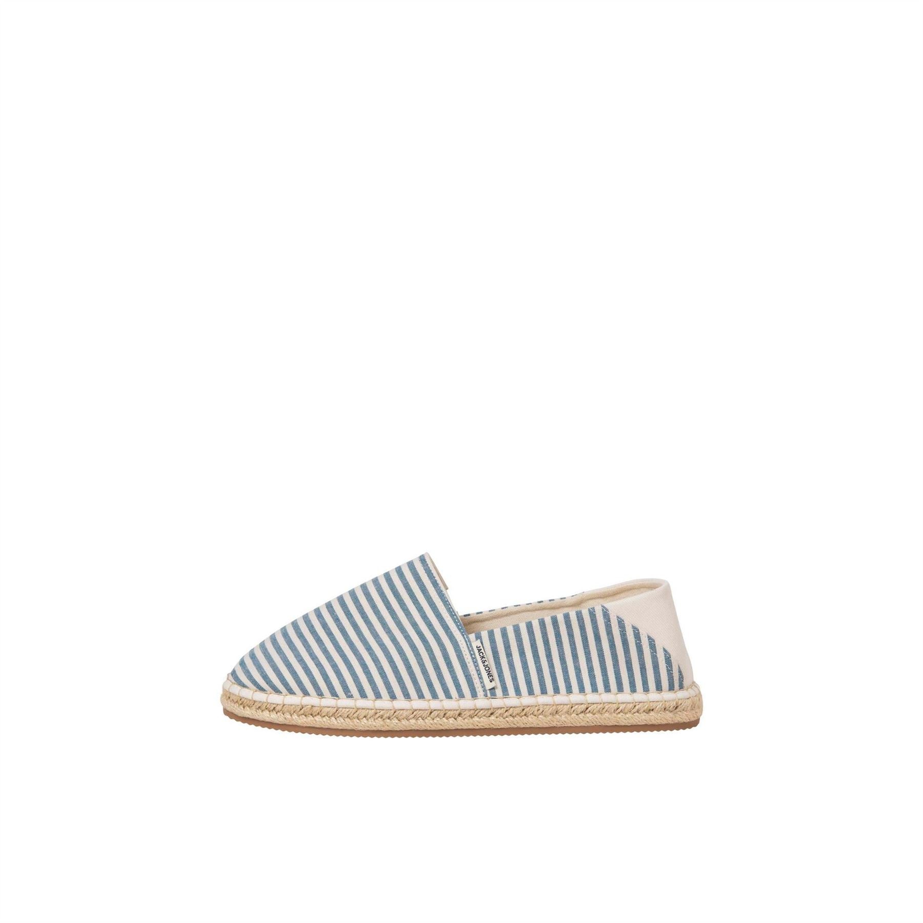 Jack and Jones Canvasas Stripe Espadrille Court Trainers