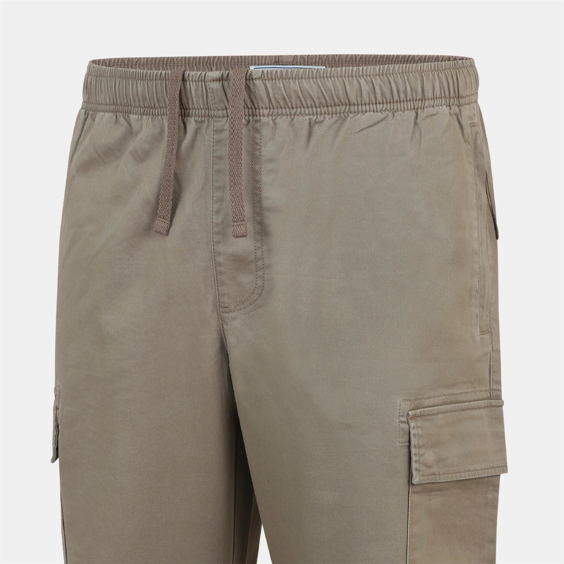 Jack Wills Solid Patterned Elastic Cuff Cargo Combat Pants