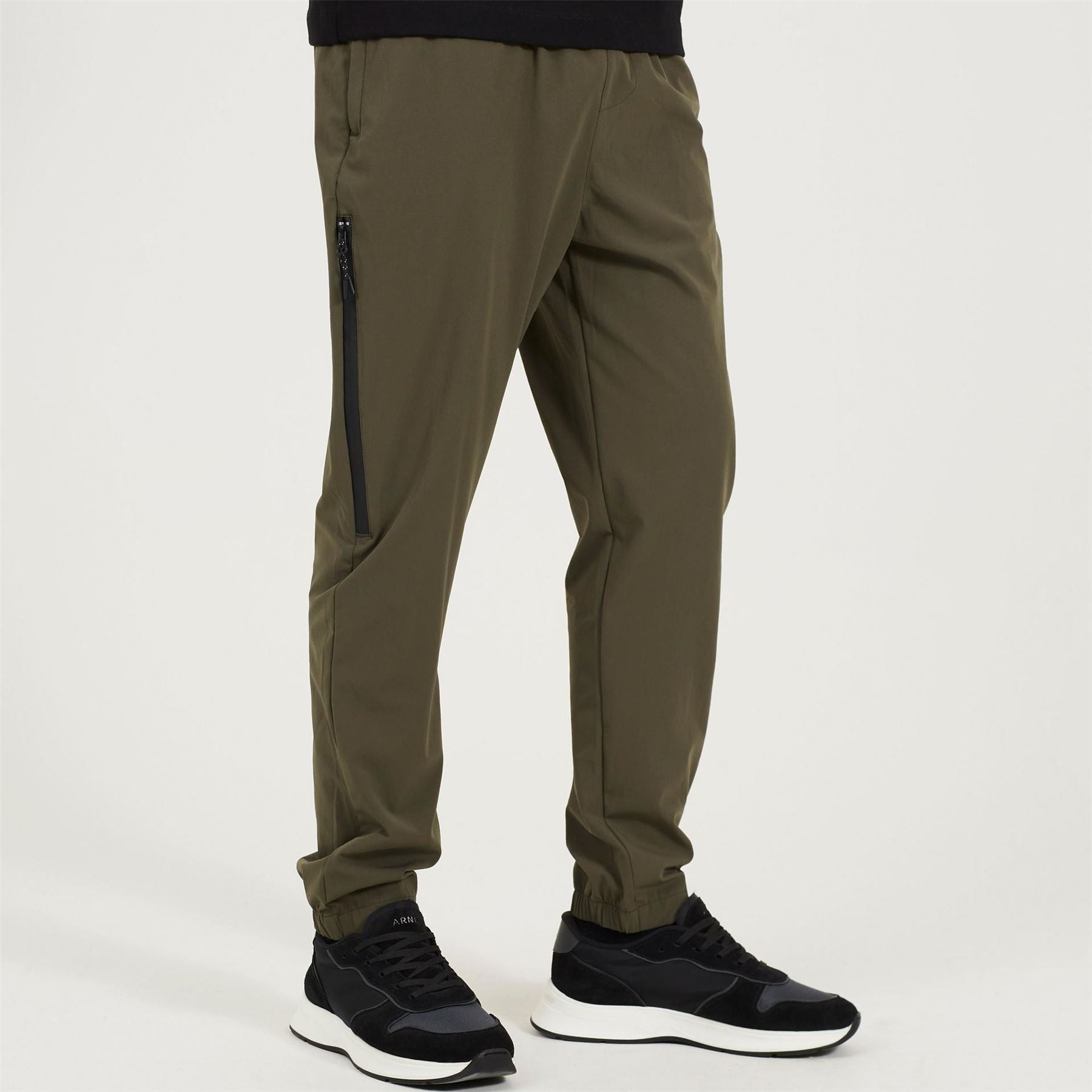 Brave Soul Mens Tech Style Khaki Trouser