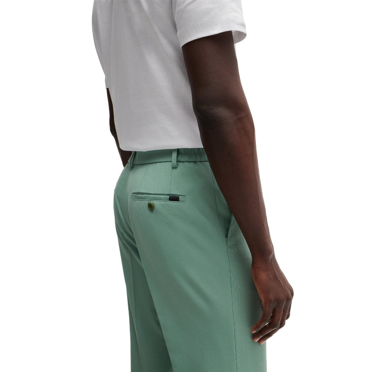 Boss Genius Solid Patterned Straight Chinos