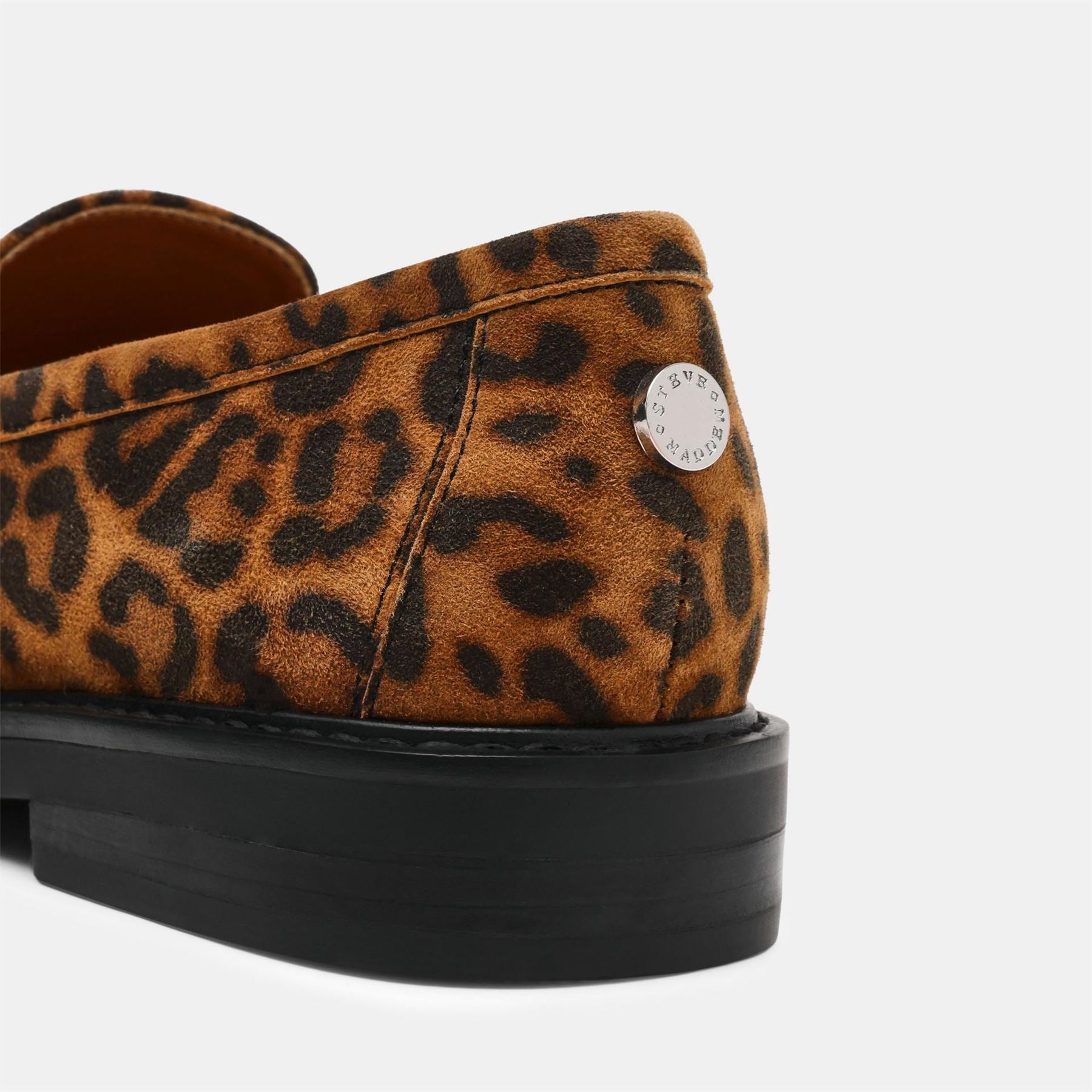 Steve Madden Adison Penny Loafers with Leopard Pattern