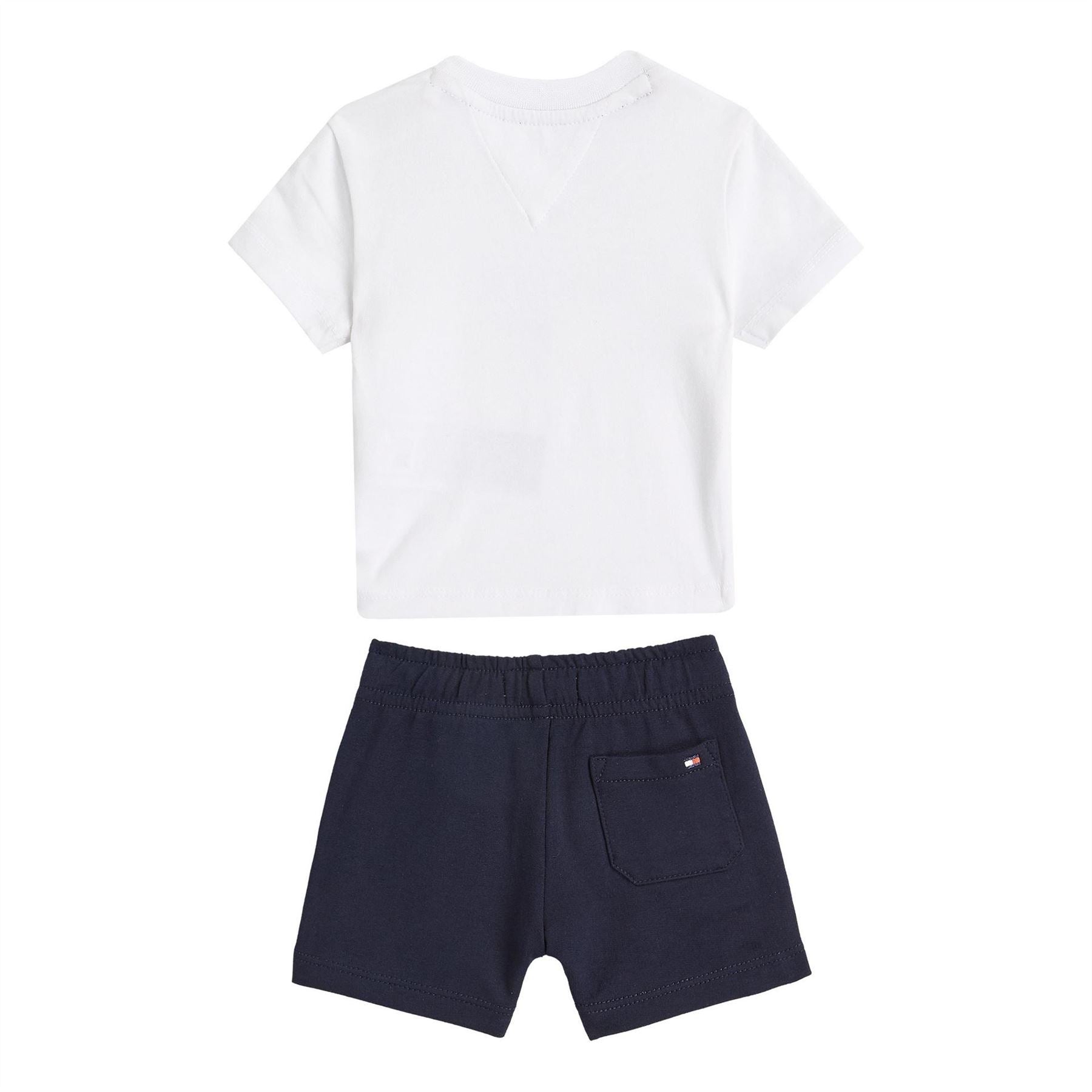 Tommy Hilfiger Lettering Crew Neck Short Sleeve Tee and Short Set