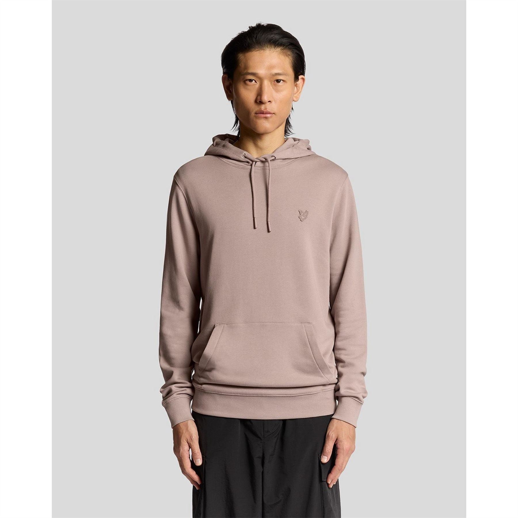 Lyle and Scott Embroidered Hooded Neck Long Sleeve Sweatshirt