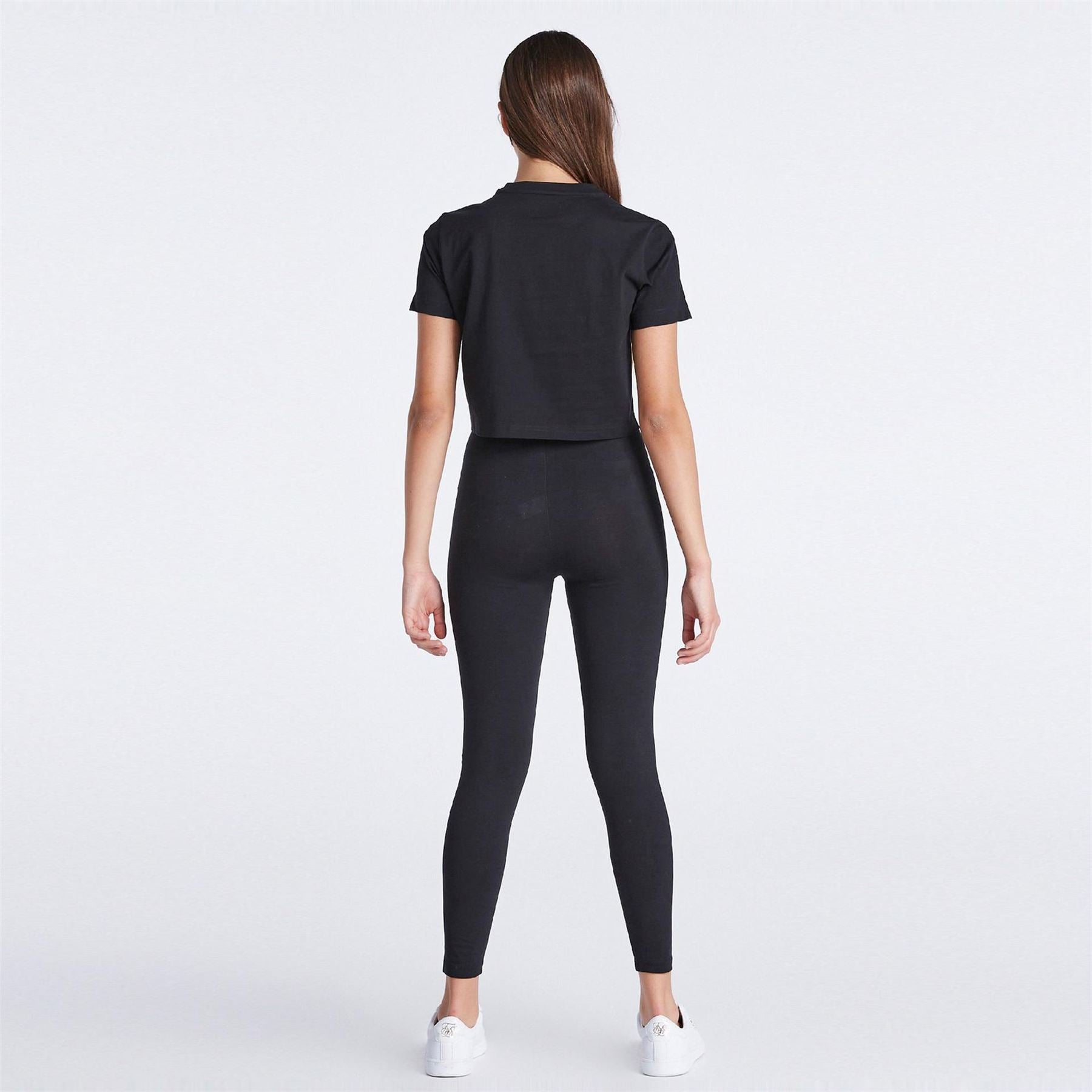 SikSilk Cropped Crew Neck Regular Fit T-Shirt