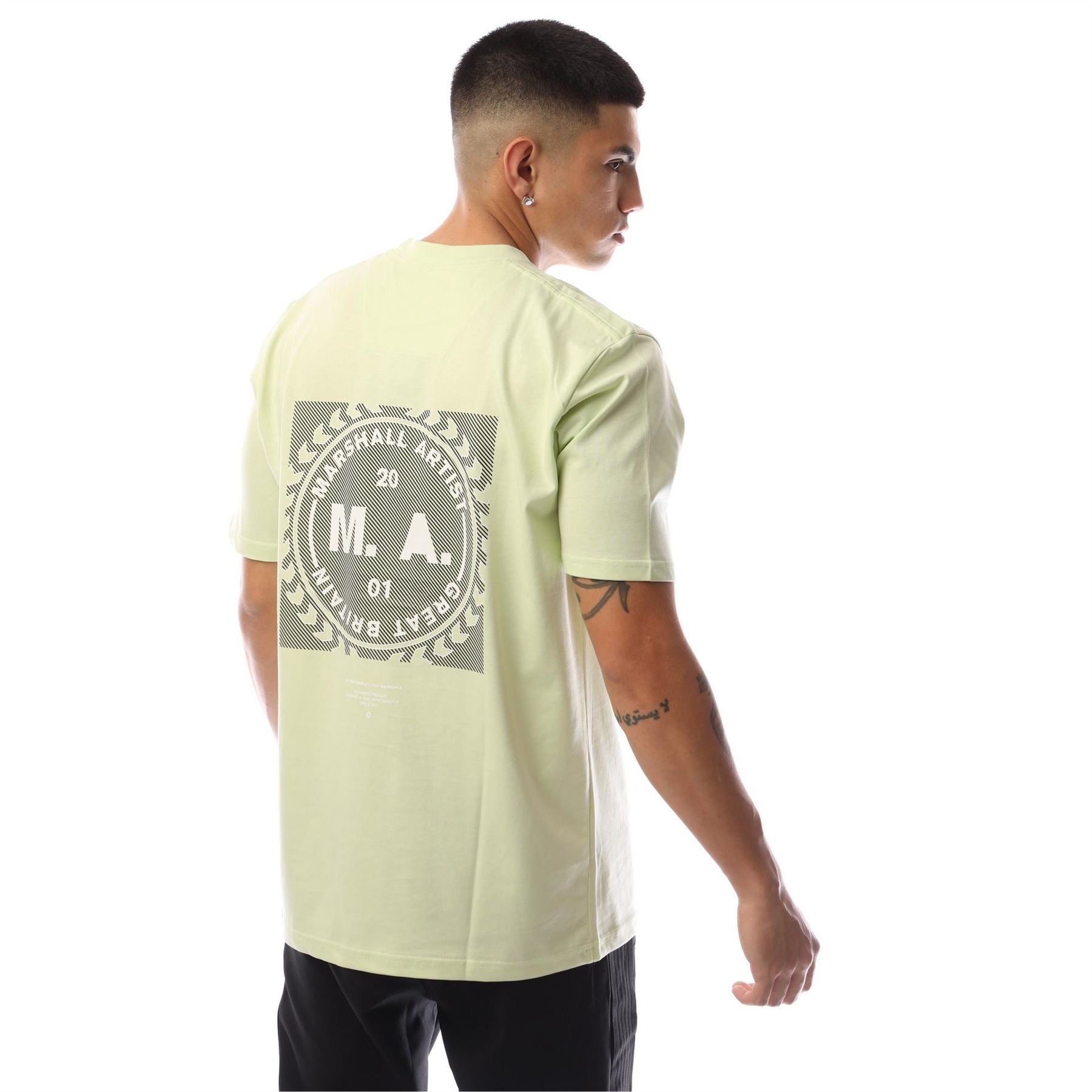 Marshall Artist Chevron Box Crew Neck Short Sleeve Jersey T-Shirt