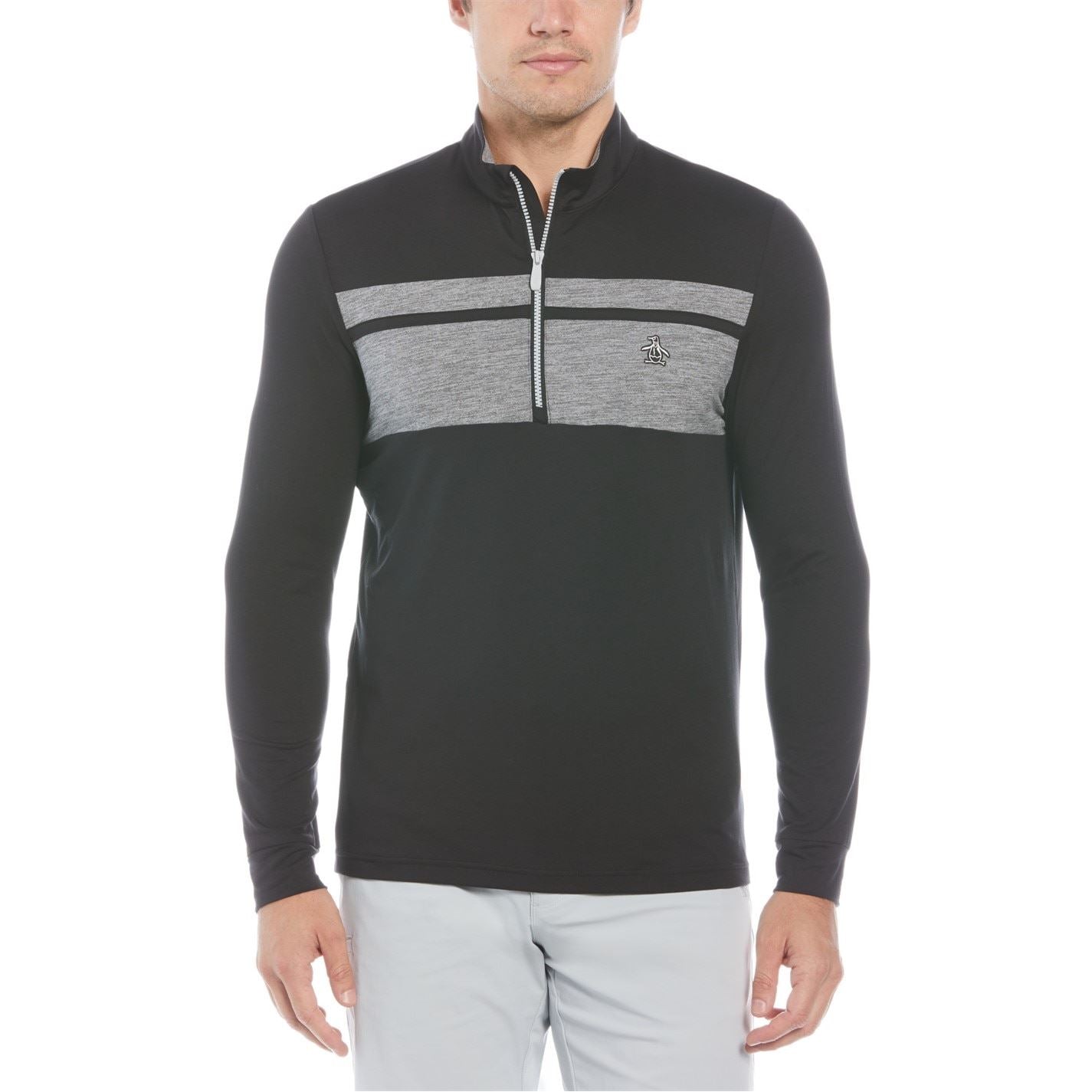 Original Penguin Golf Zip Neck Regular Fit Sweatshirt