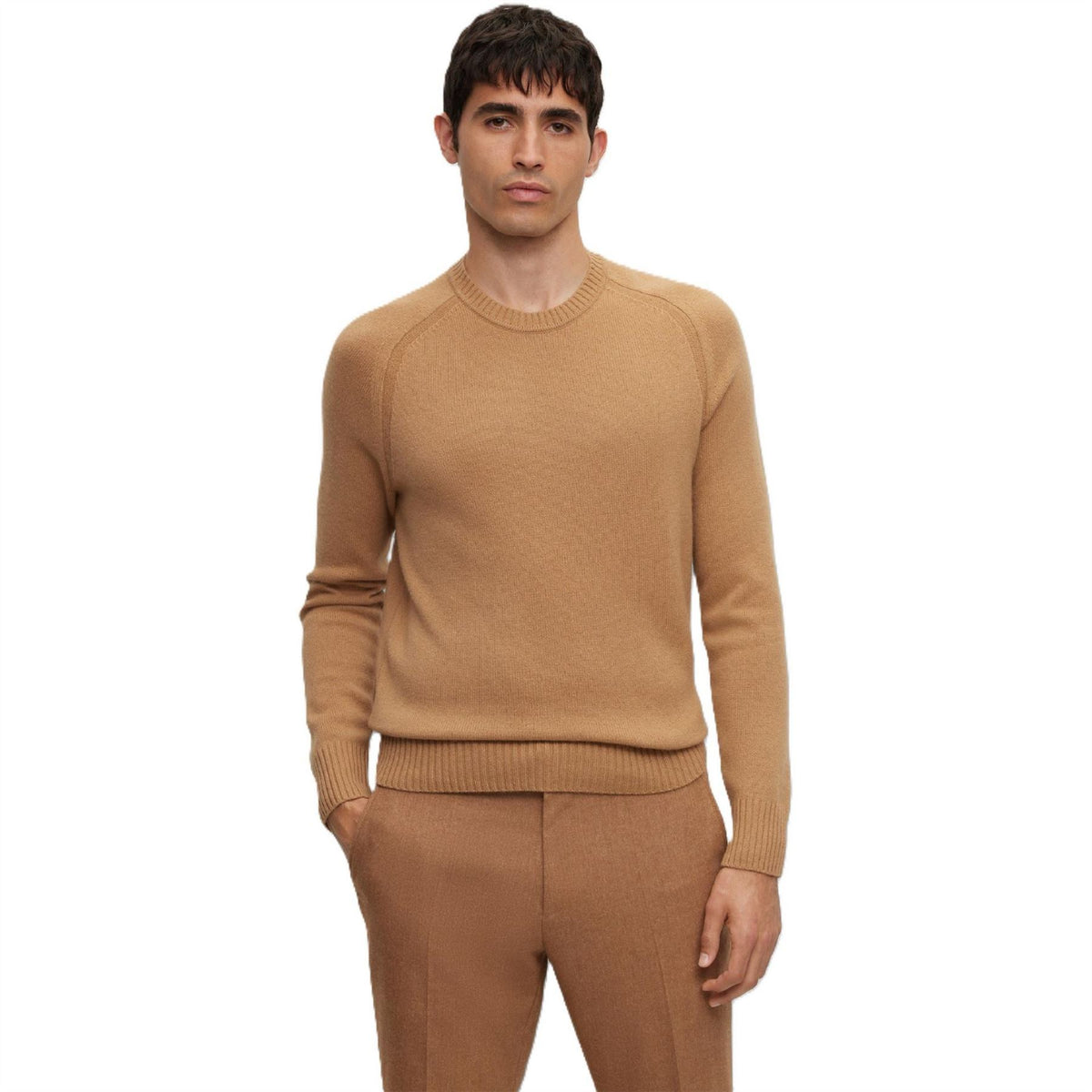 Boss Crew Neck Raglan Long Sleeve Sweater