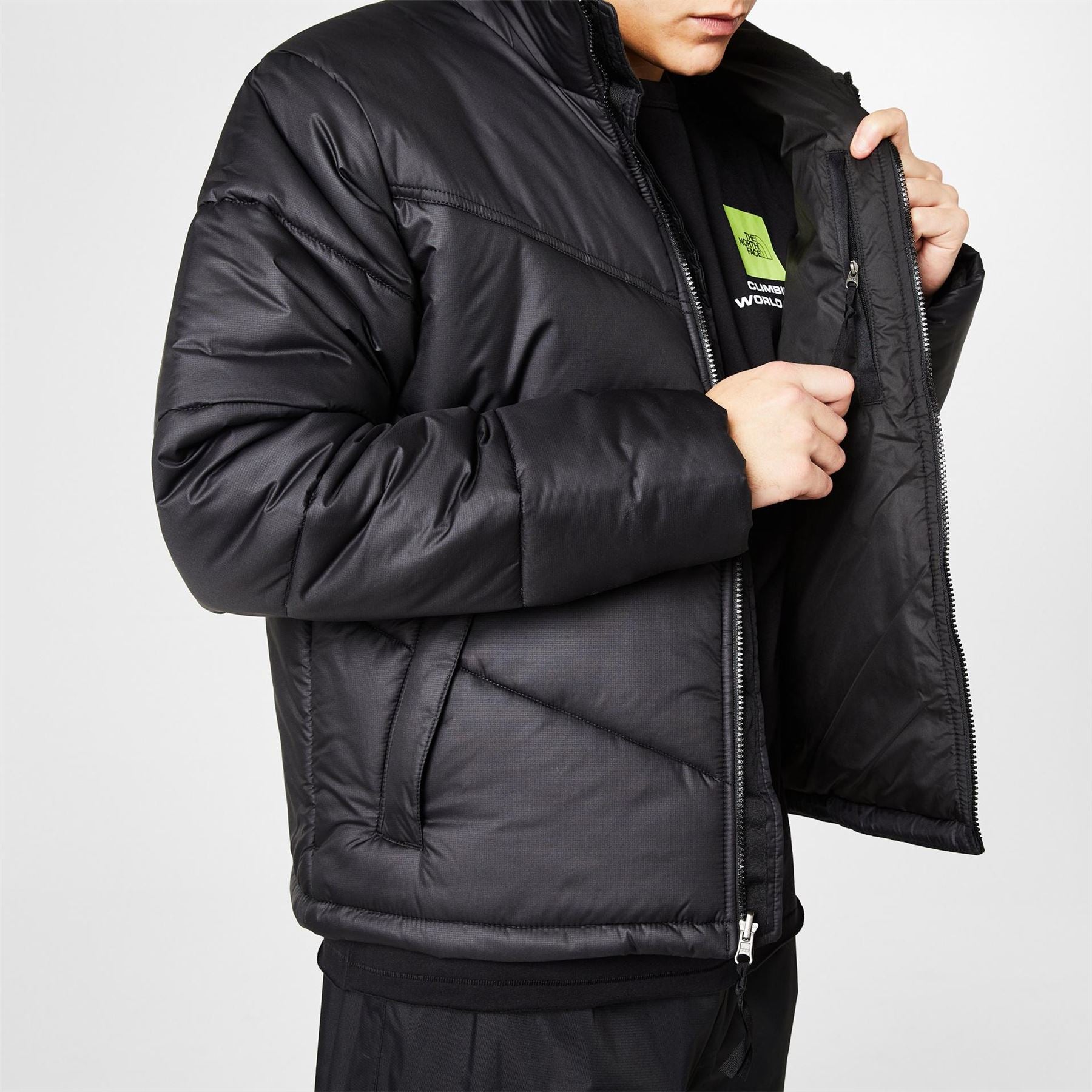 The North Face Saikuru Water Resistant Windwall Short Puffer Jacket