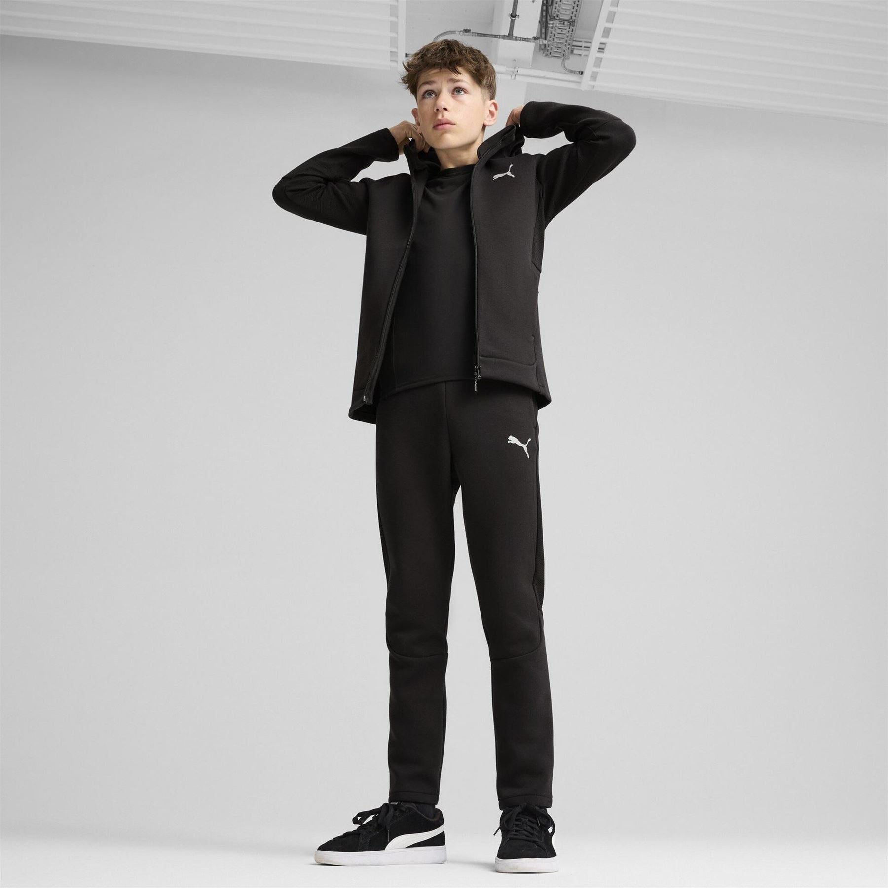 Puma FulL-Zip Hoodie Dk B Hoody Unisex Kids