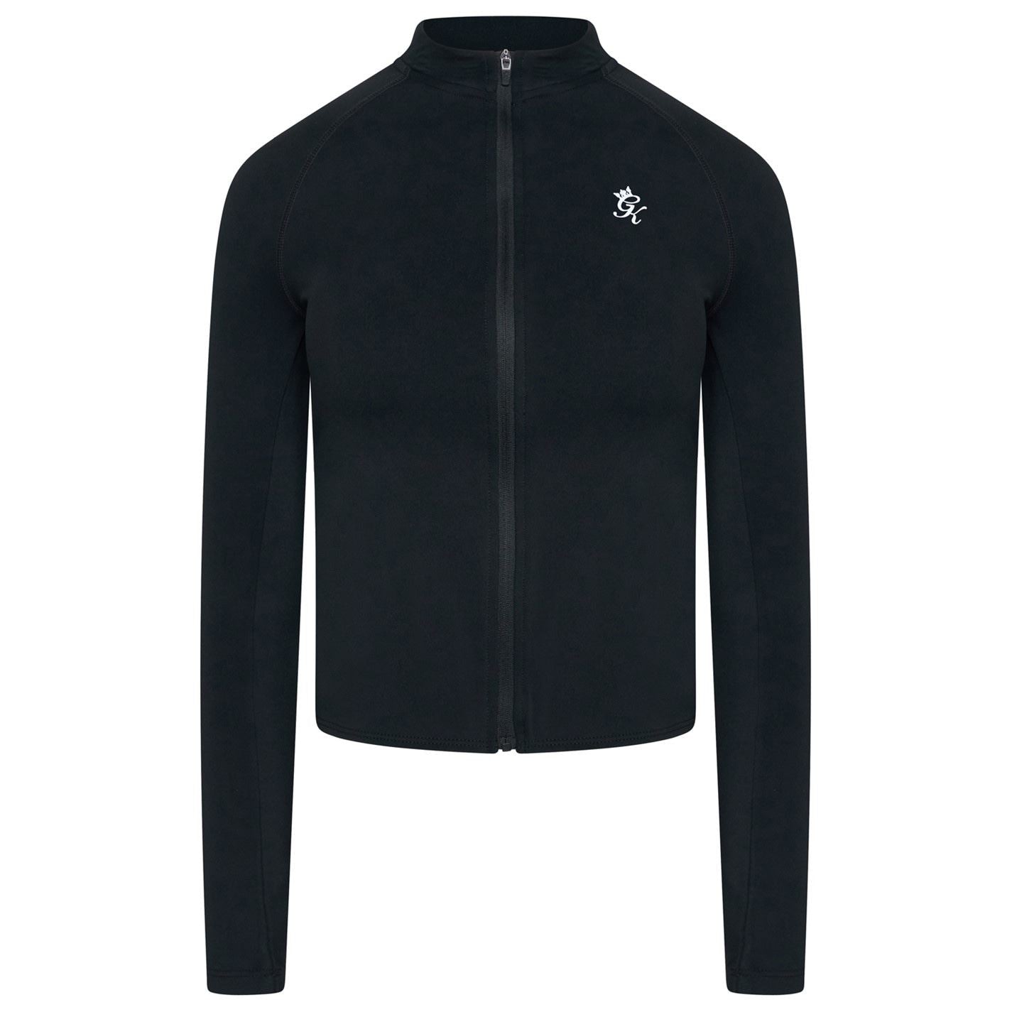 Gym King 365 Heathered Patterned Full Zipper Running Jacket