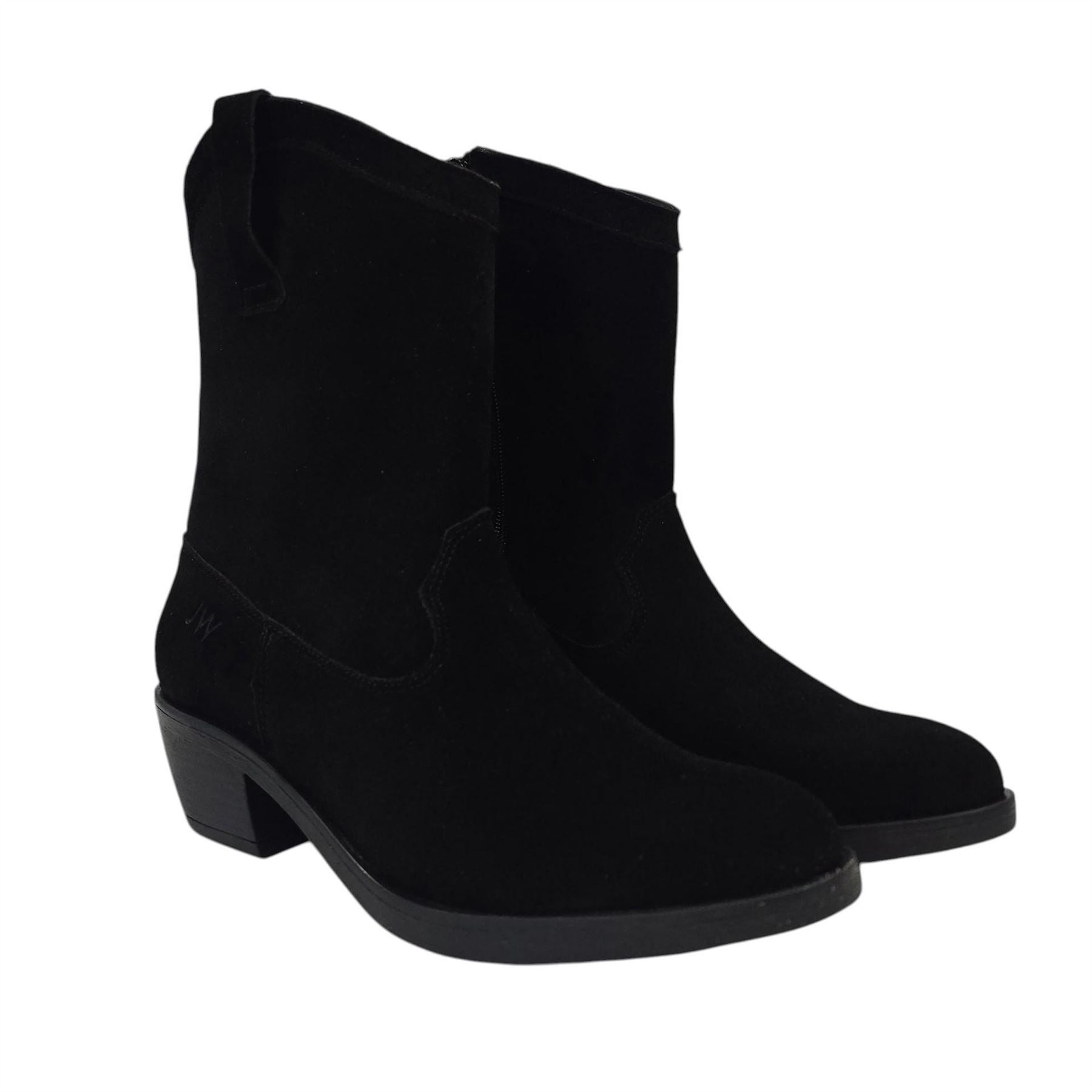 Jack Wills JW Dalida Suede Calf Chunky Heel Hiker Boots