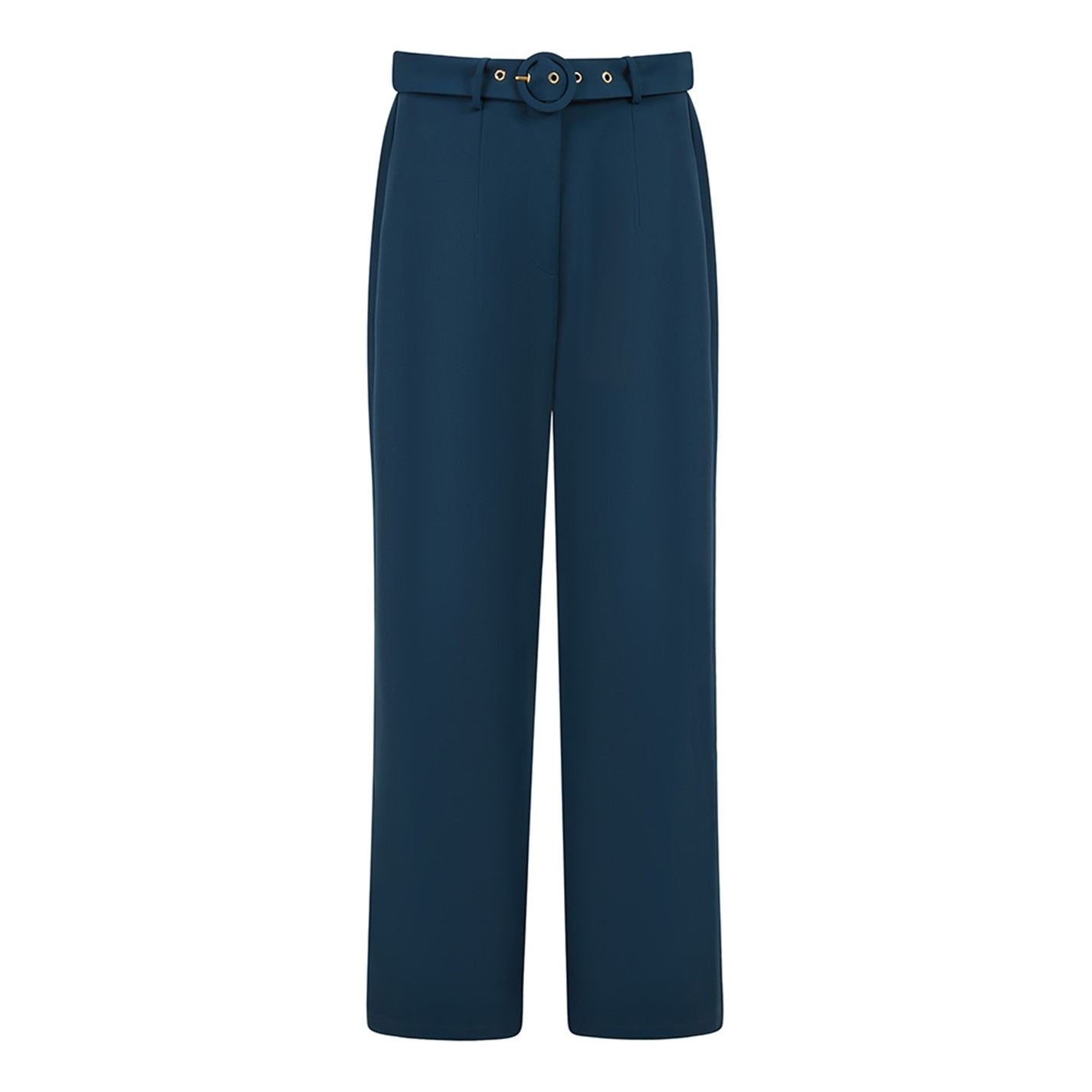 Yumi Straight Leg Crepe Trousers