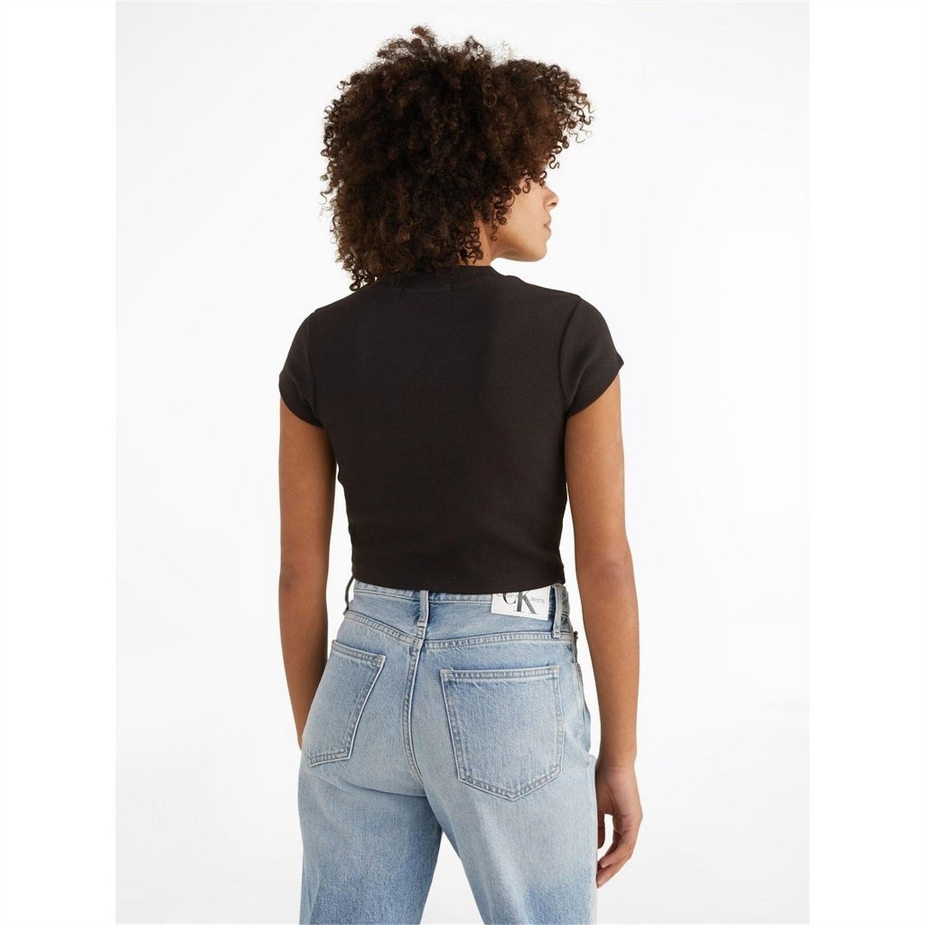 Calvin Klein Jeans Rib Cropped T-Shirt