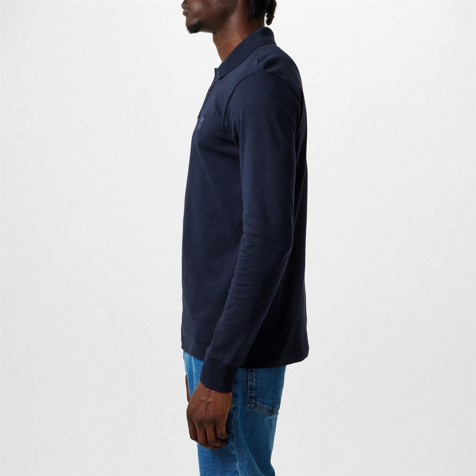 Boss BOSS ORANGE Passerby Premium Cotton Long Sleeve Polo Shirt with Logo Detail
