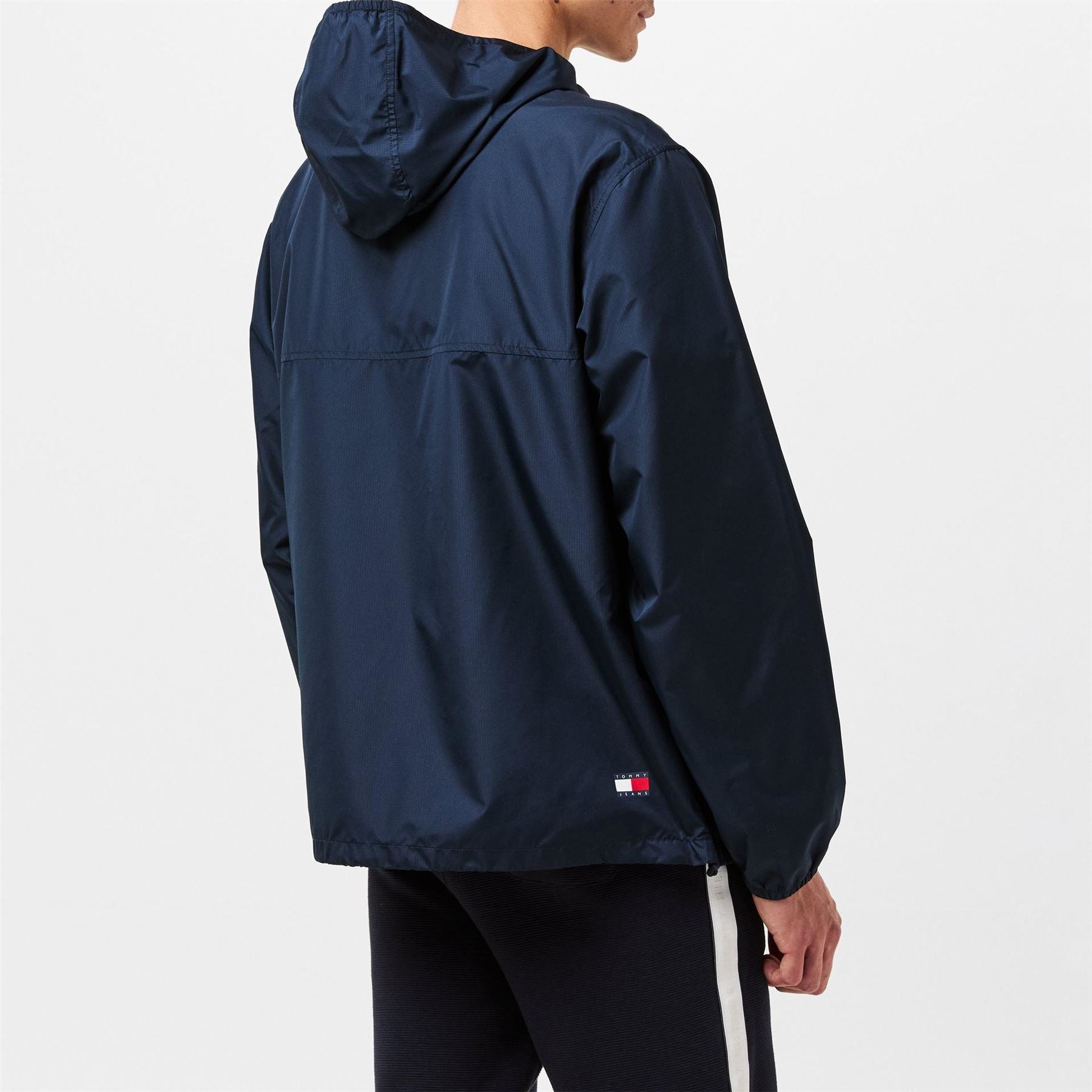 Tommy Jeans Hooded Relaxed Fit Windbreaker with Zipped Pocket