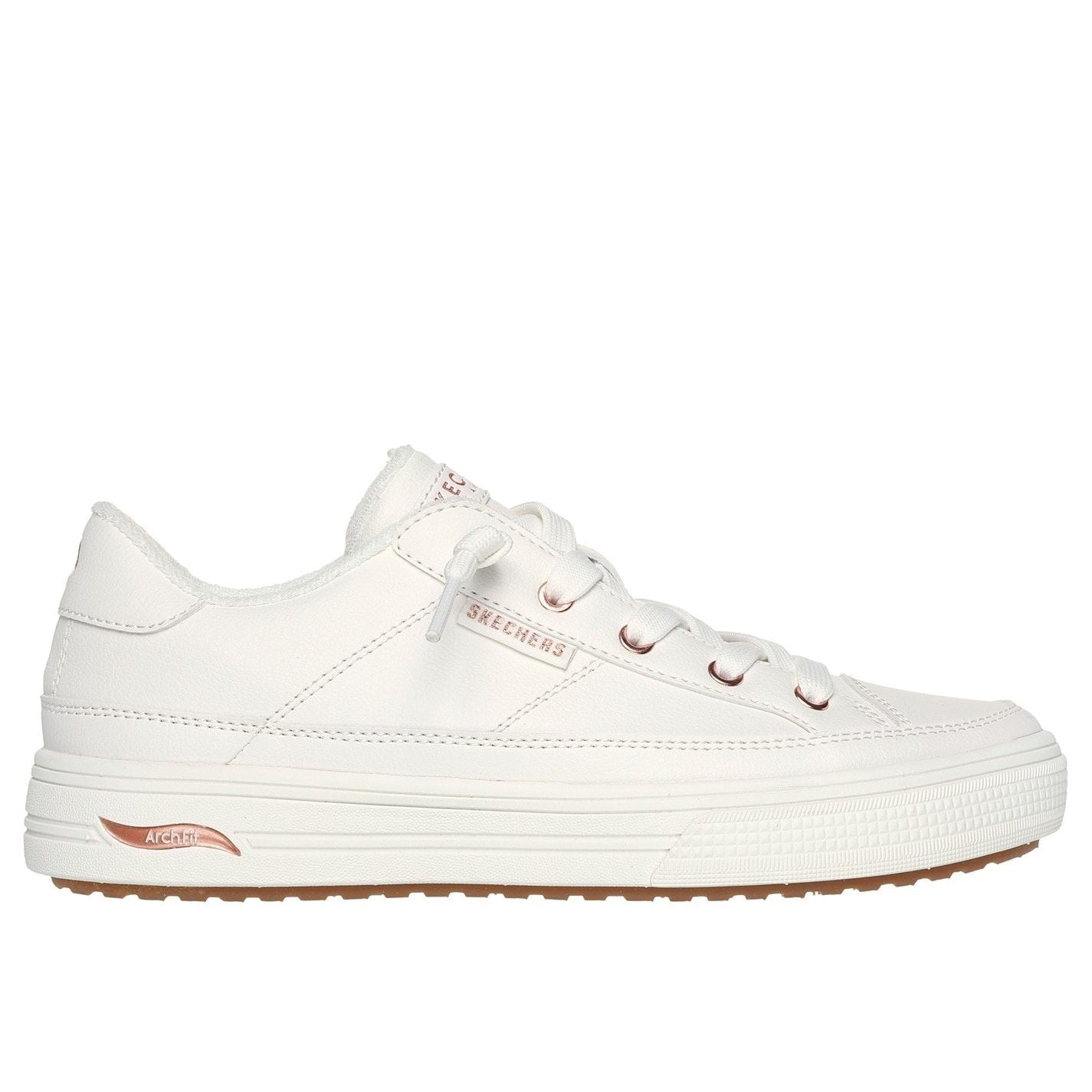 Skechers Womens Arch Fit Arcade   On My Way Low Top Trainers