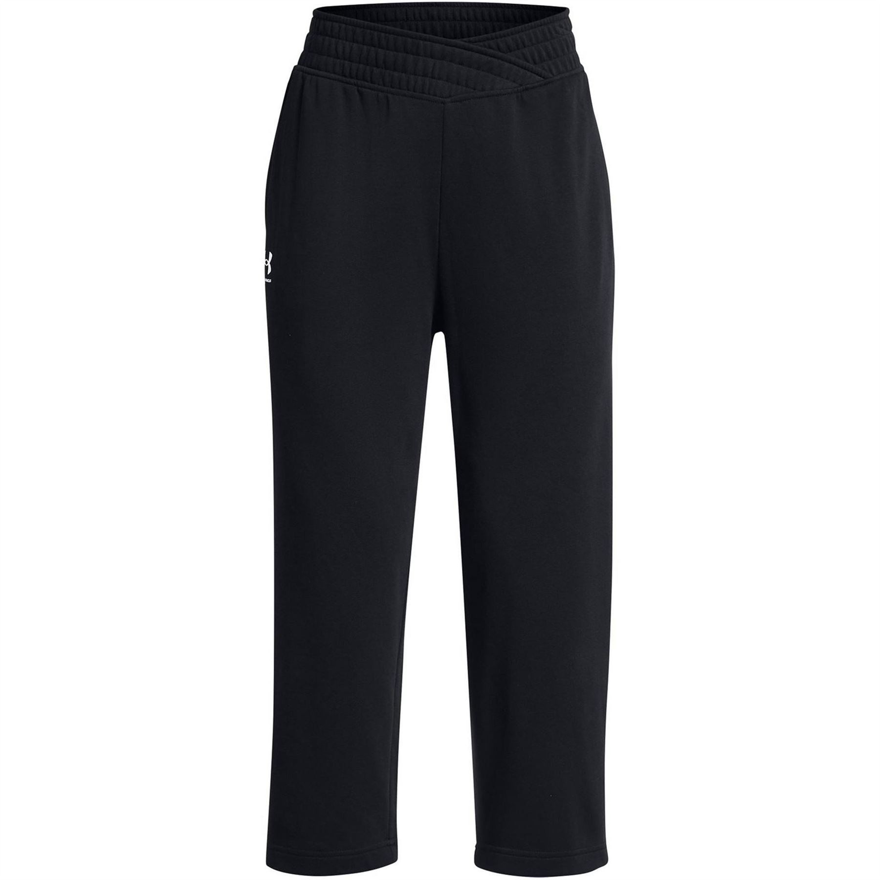 Under Armour Womens Armour Ua Rival Terry Crop Wide Leg Tracksuit Bottom