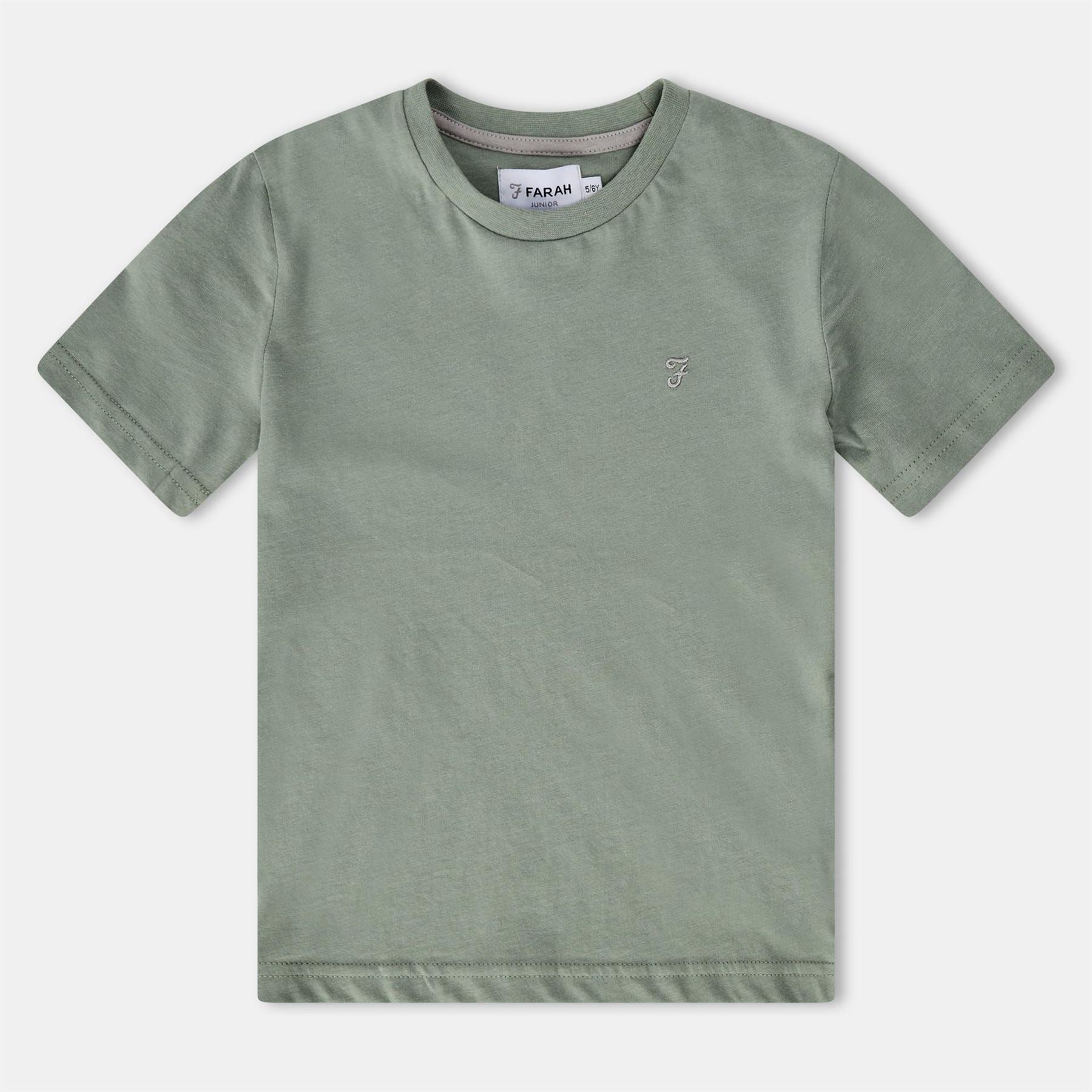 Farah Embroidered Crew Neck Short Sleeve T-Shirt