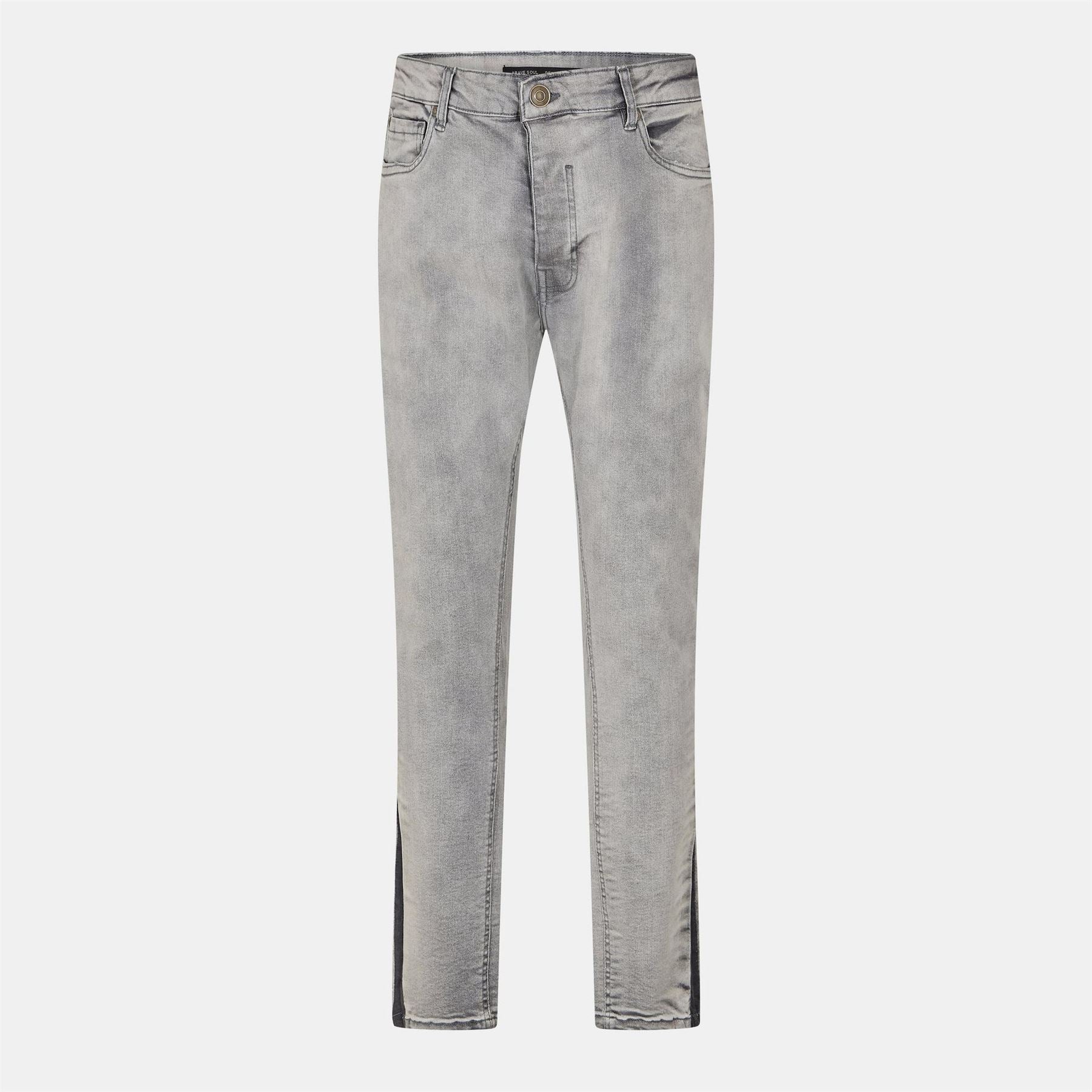 Brave Soul Wash Skinny Jean With Stripe