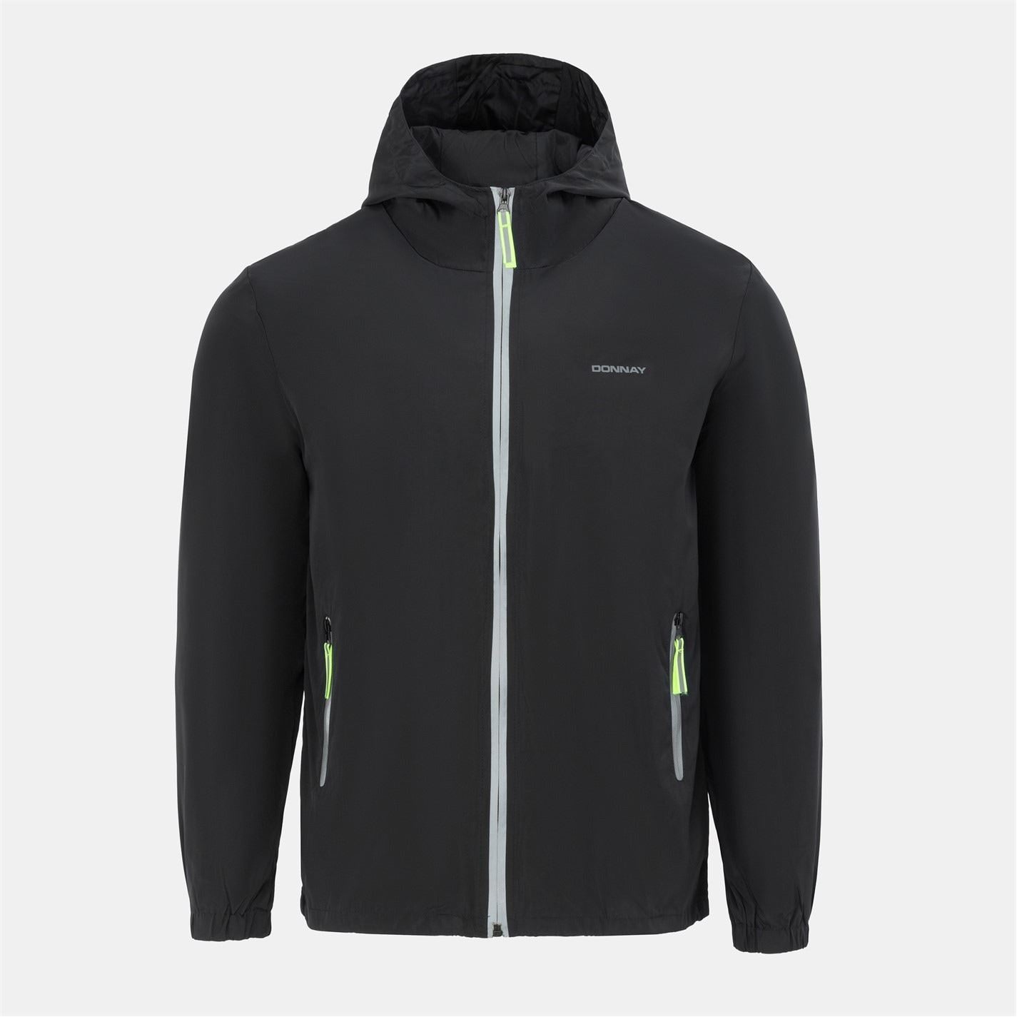Donnay Hooded Windbreaker Elasticated Cuff Jacket