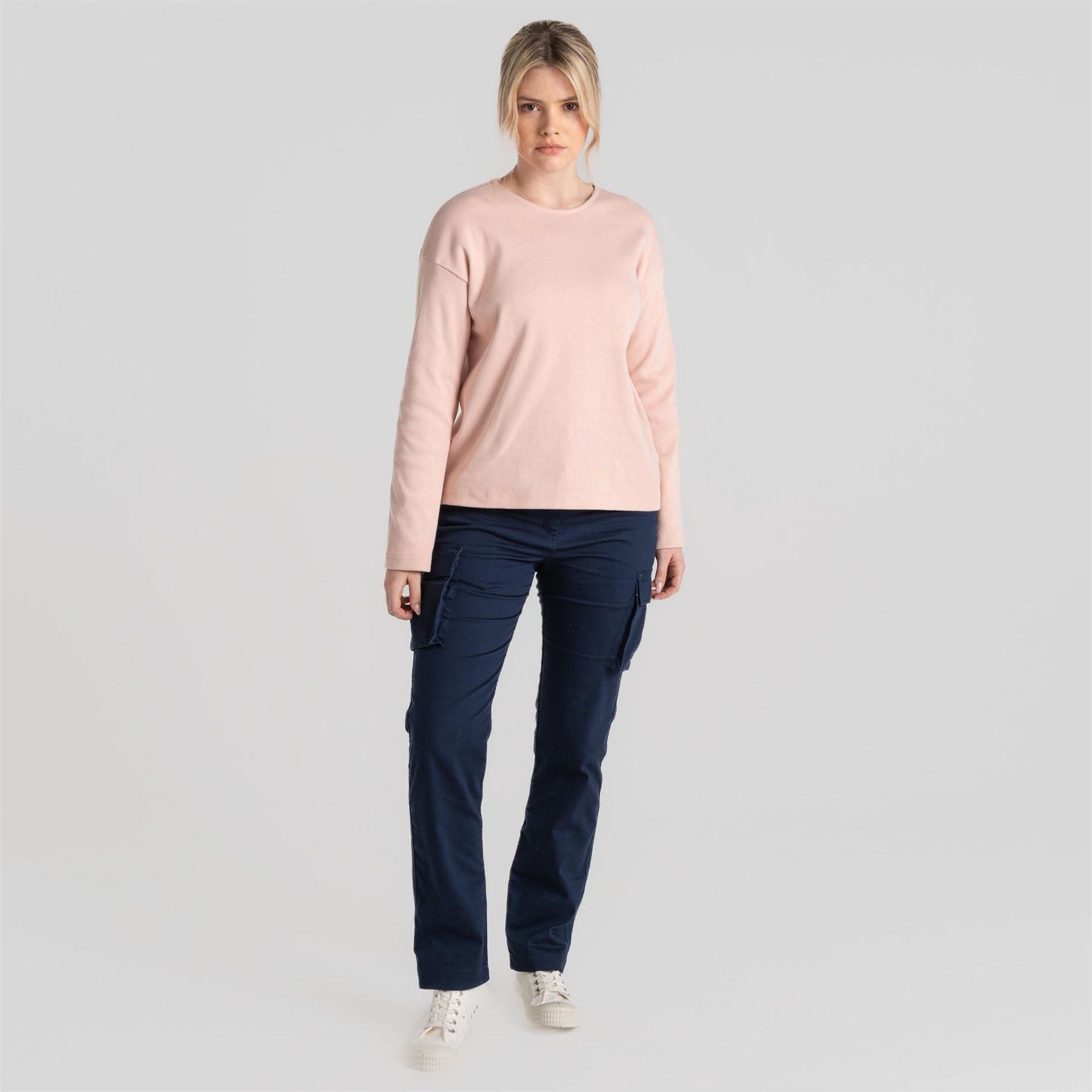 Craghoppers Sinead Boat Neck Long Sleeve Drop Shoulder Jersey Top