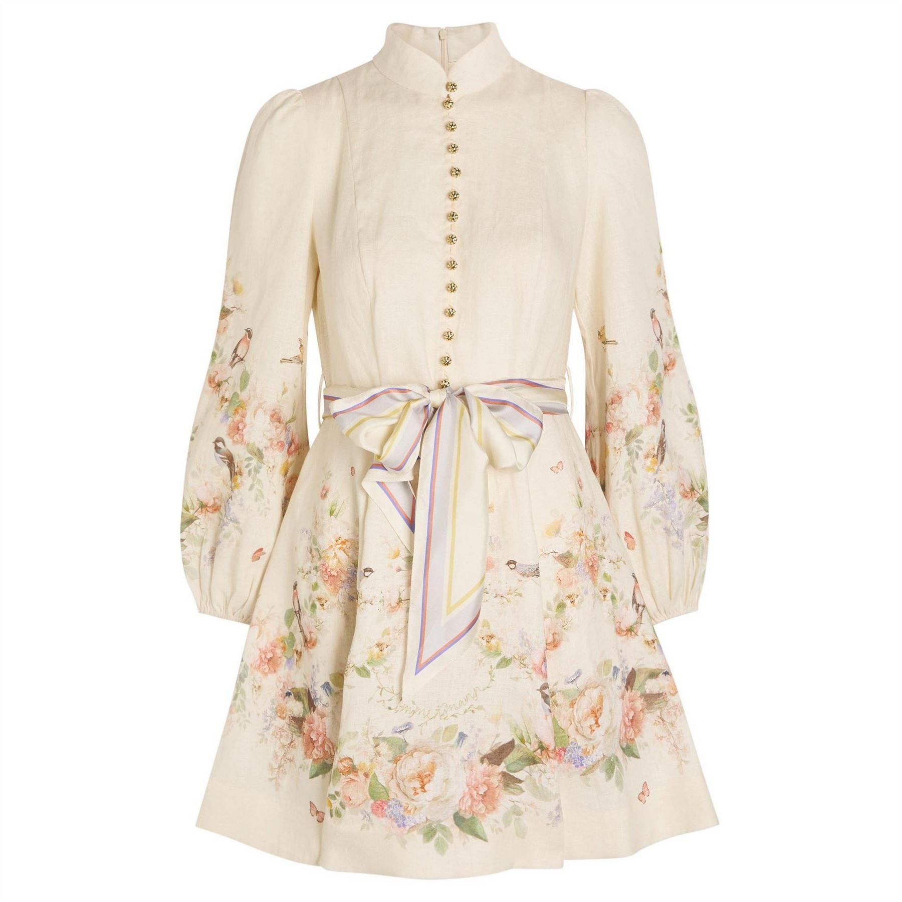 Zimmermann Button Mini Dress
