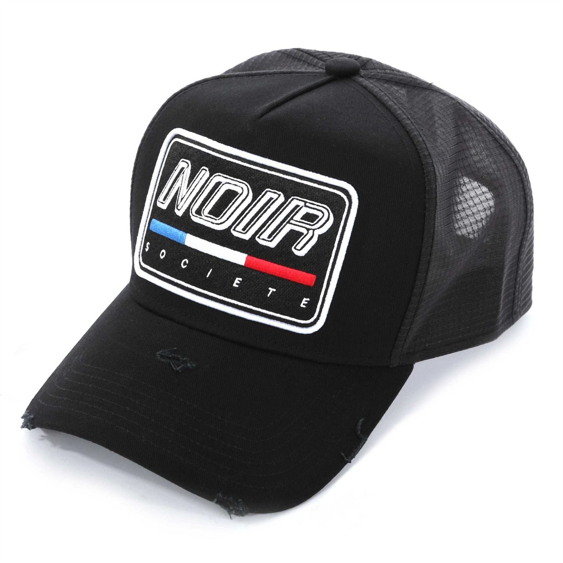 Societe Noir Paris Lettering Trucker Cap