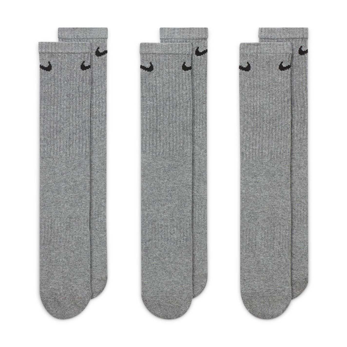 Nike Everyday 3 Pack Cotton Cushioned Crew Socks Unisex