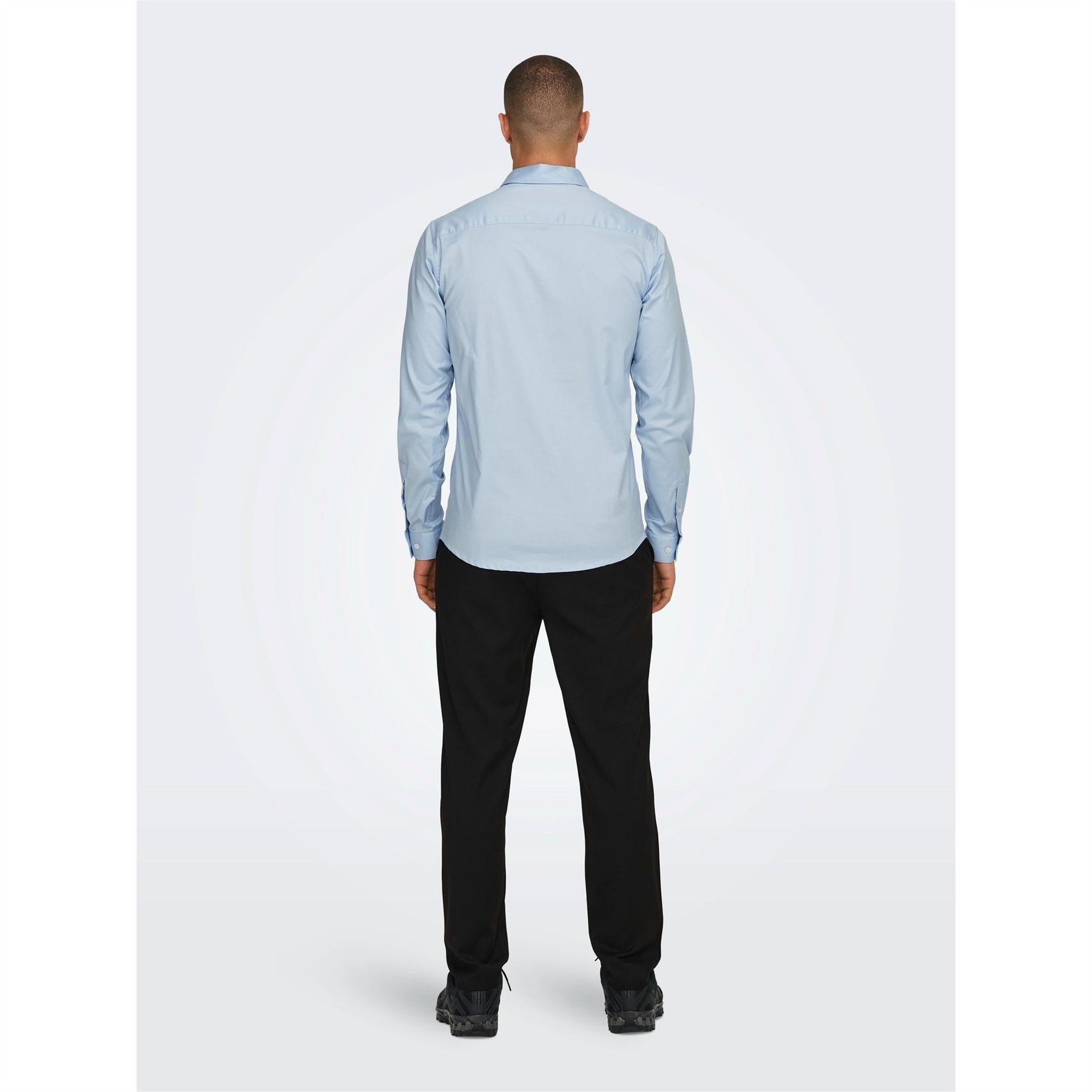 Only Regular Fit Long Sleeve Point Collar Shirt