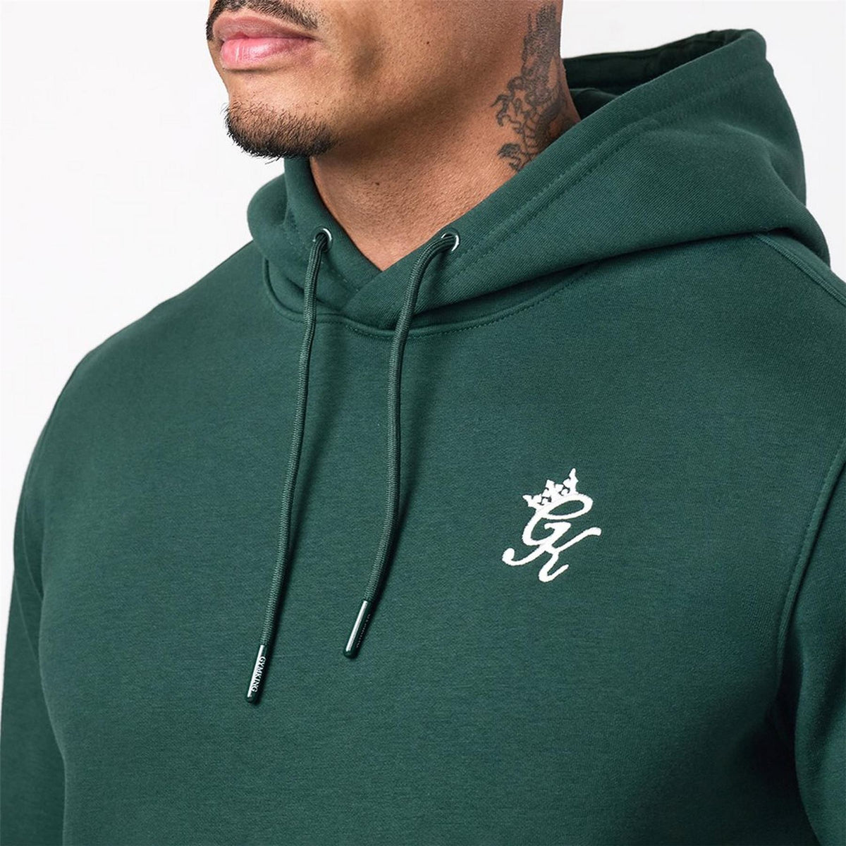 Gym King Fundamental Fleece Hoodie   Deep Forest Green