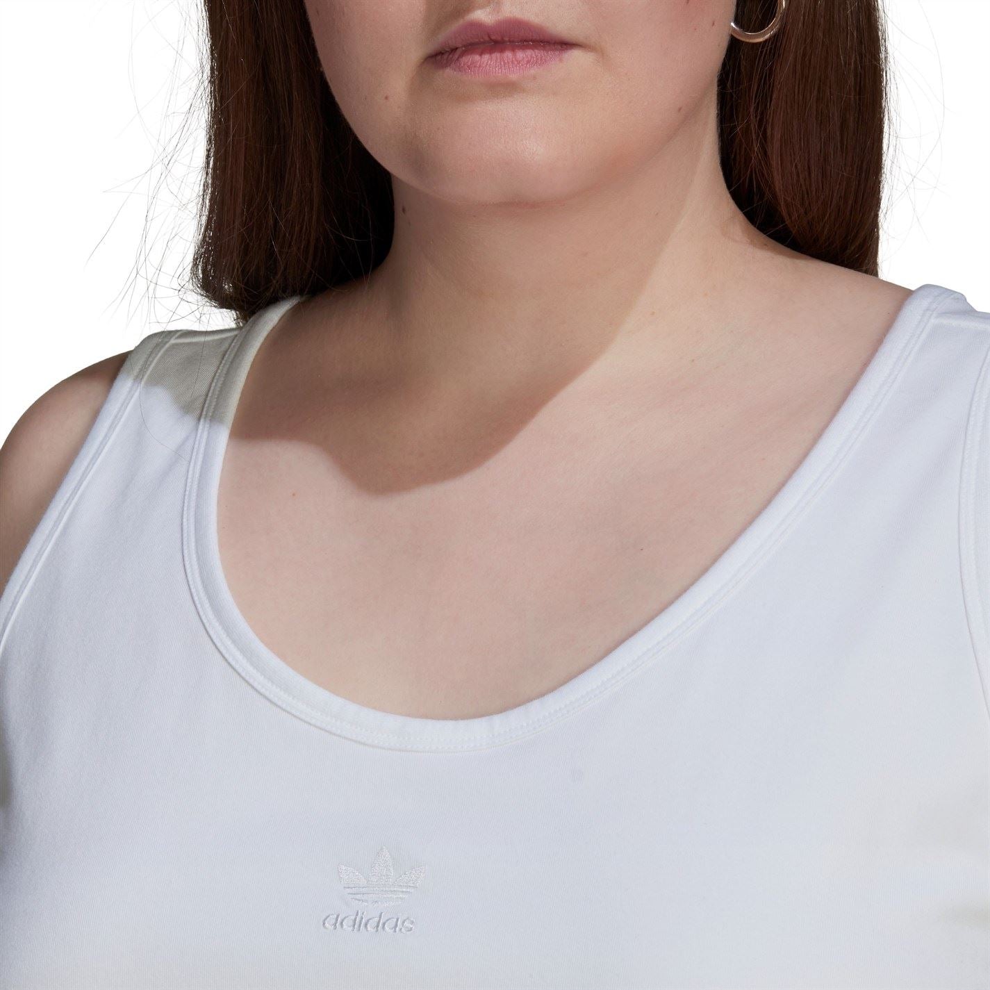 adidas Originals Cropped Scoop Neck Relaxed Fit Tank