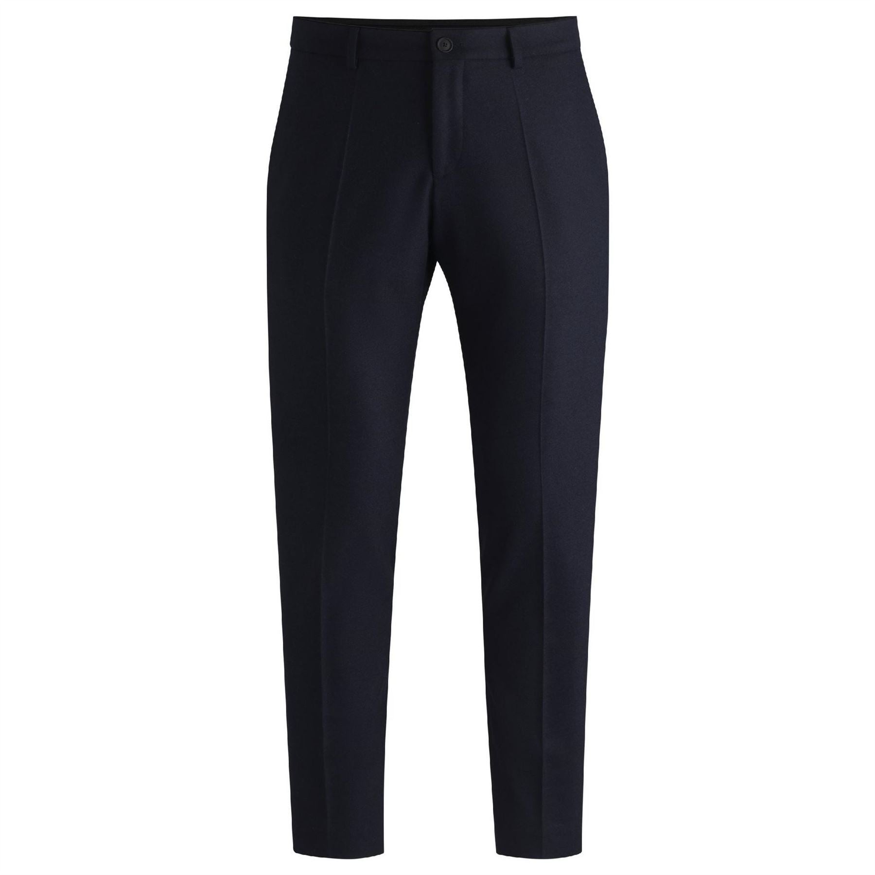 Boss Genius Solid Patterned Straight Chinos
