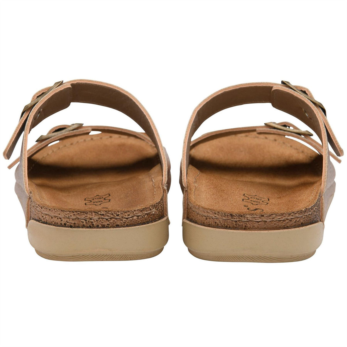 Lotus Shoes Rome Textured Open Toe Slide Sandals