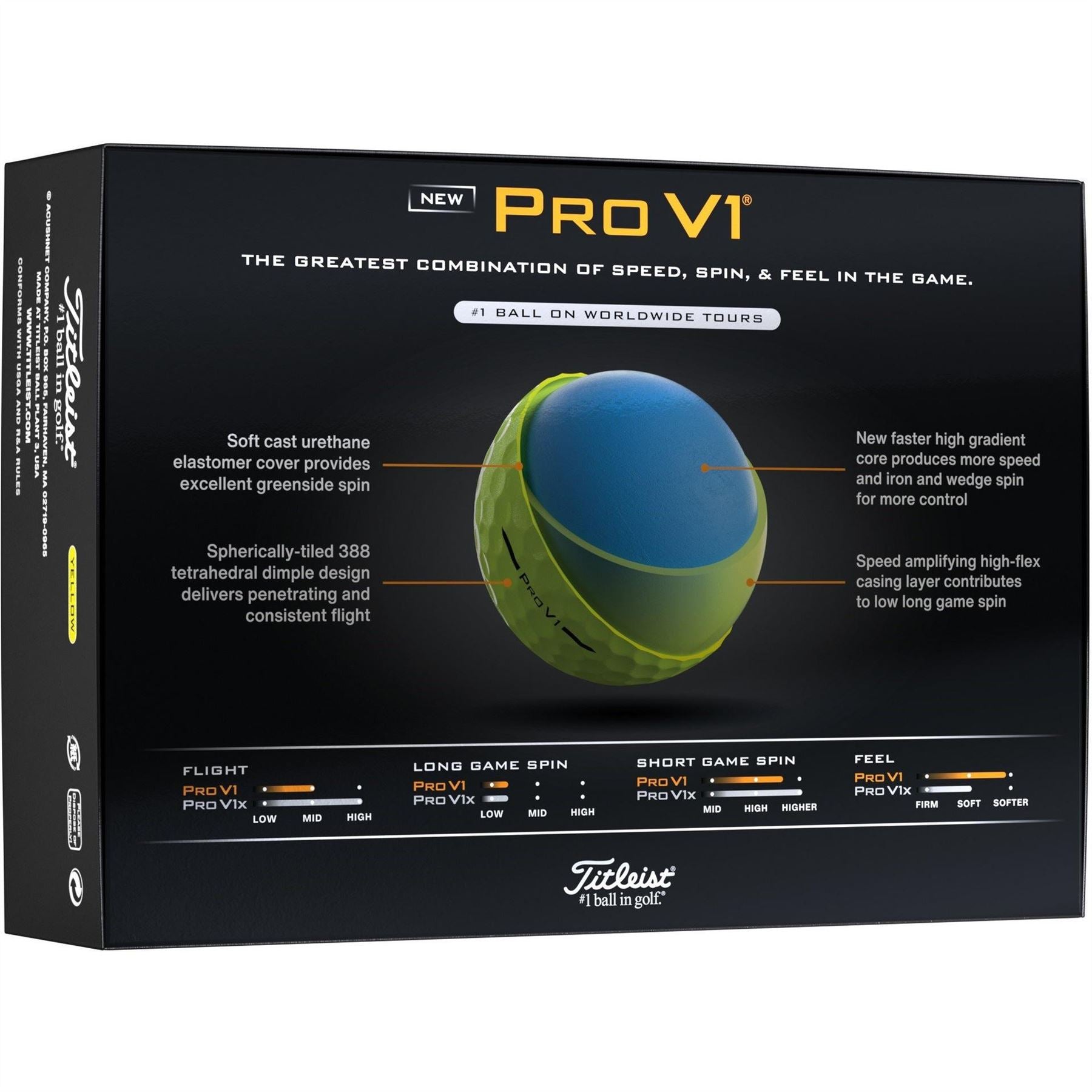 Titleist 2025 Pro V1 Golf Balls (12 Ball Pack)