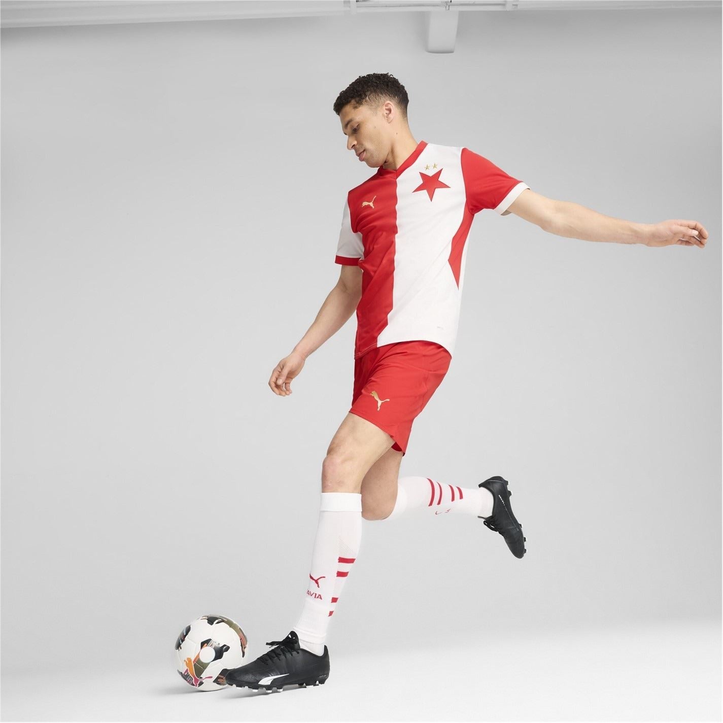 Puma Slavia Prague Home Shirt 2024 2025 Adults
