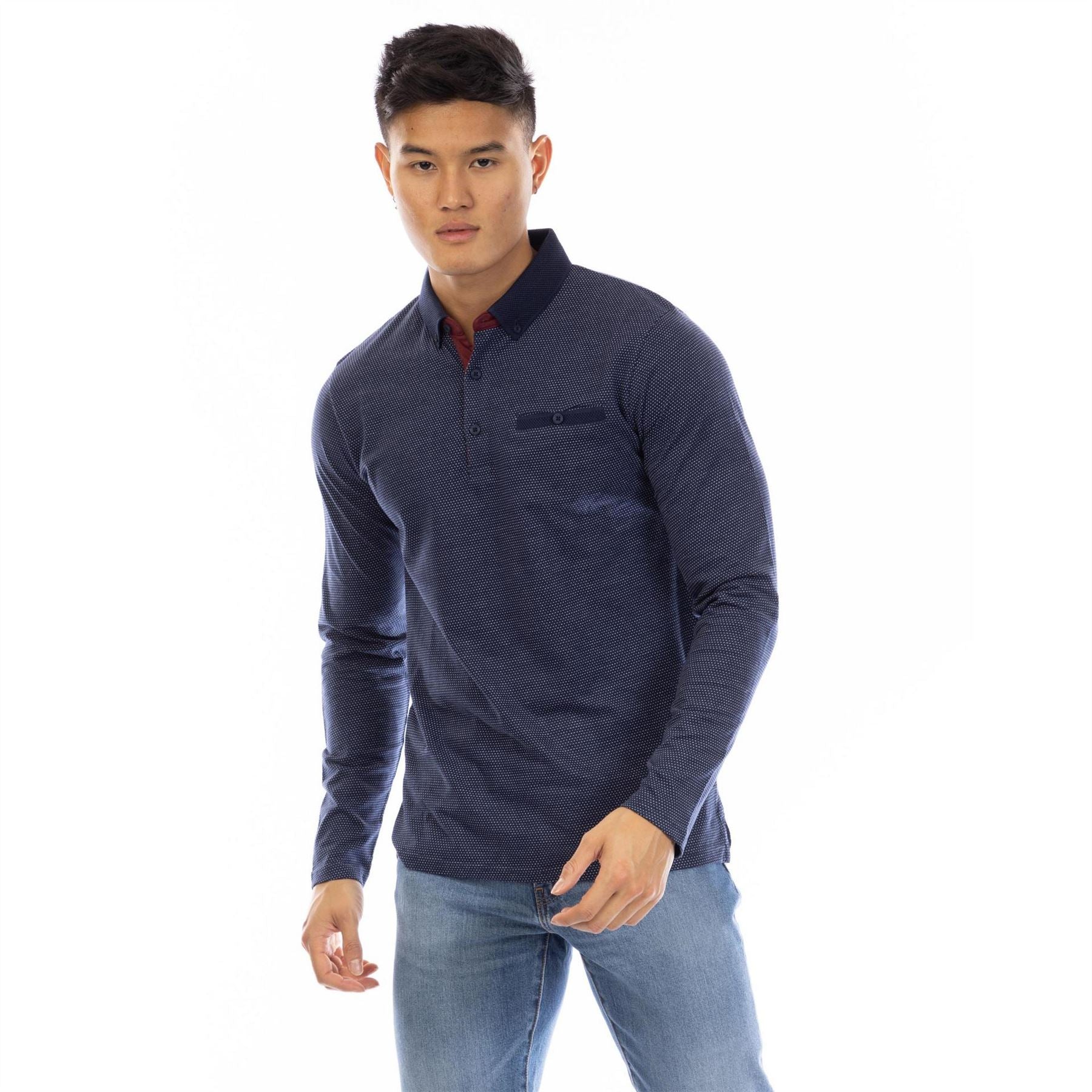 Peter Werth W Ellong Sleeve T-Shirtn Long Sleeve Polo Shirt