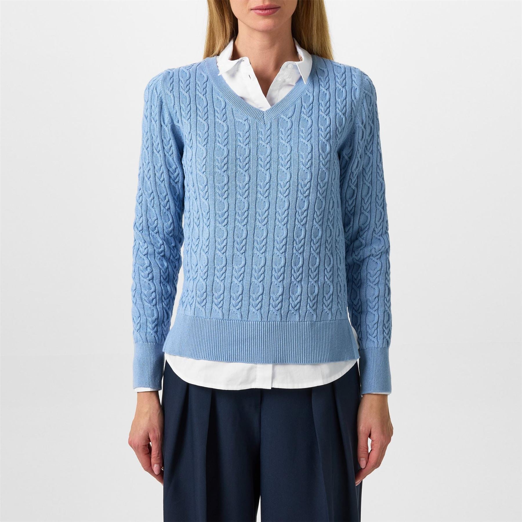Barbour V Neck Knit