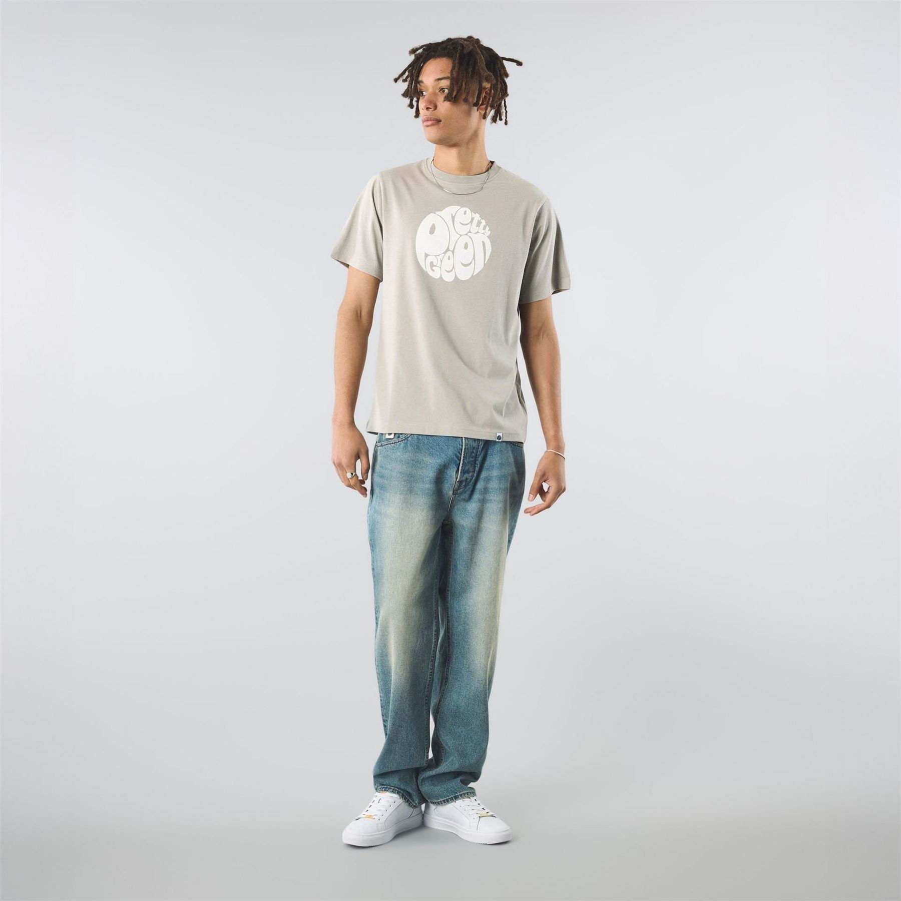 Pretty Green Logo Print Crew Neck Short Sleeve T-Shirt