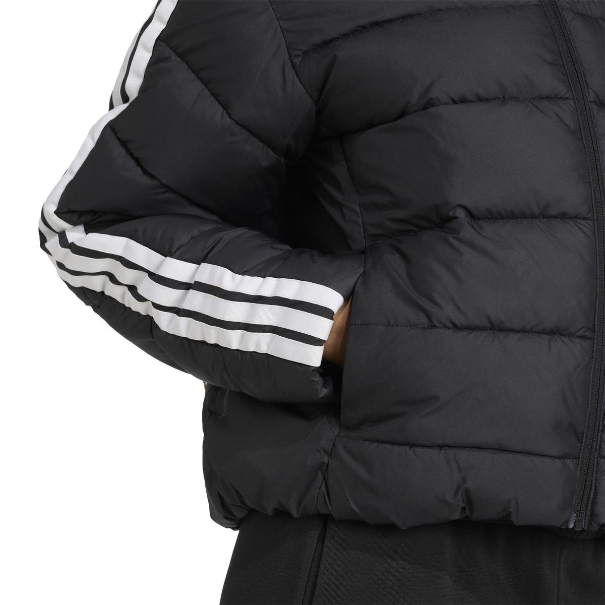 adidas Three Stripes Zipped Pocket Horizontal Stitching Puffer Jacket