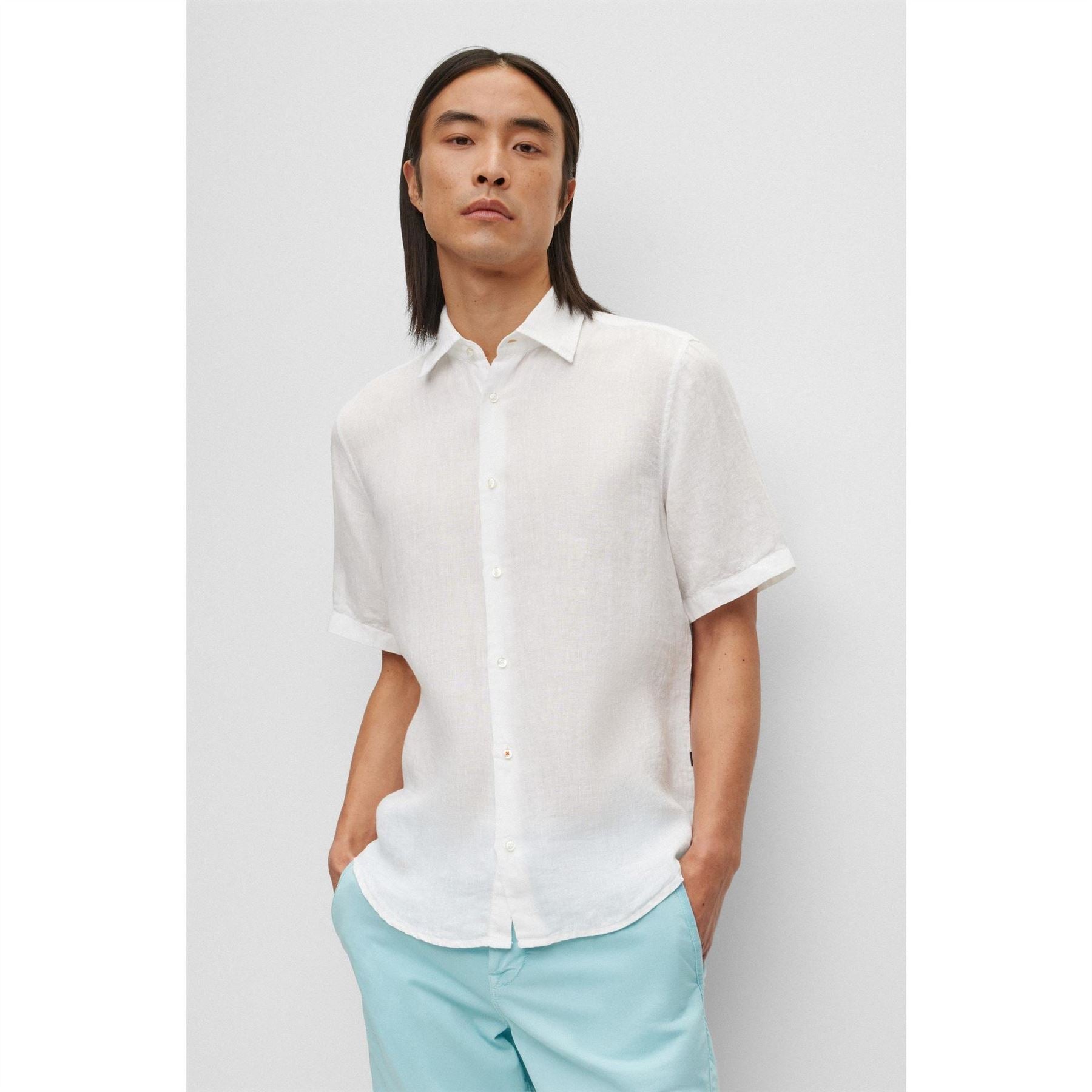 Boss Hbo Rash 2 Lin Short Sleeve Relaxed FiT-Shirt