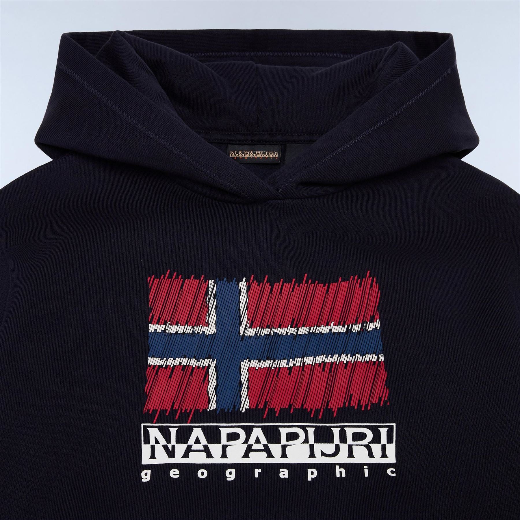 Napapijri Geographic Print Long Sleeve Hoodie