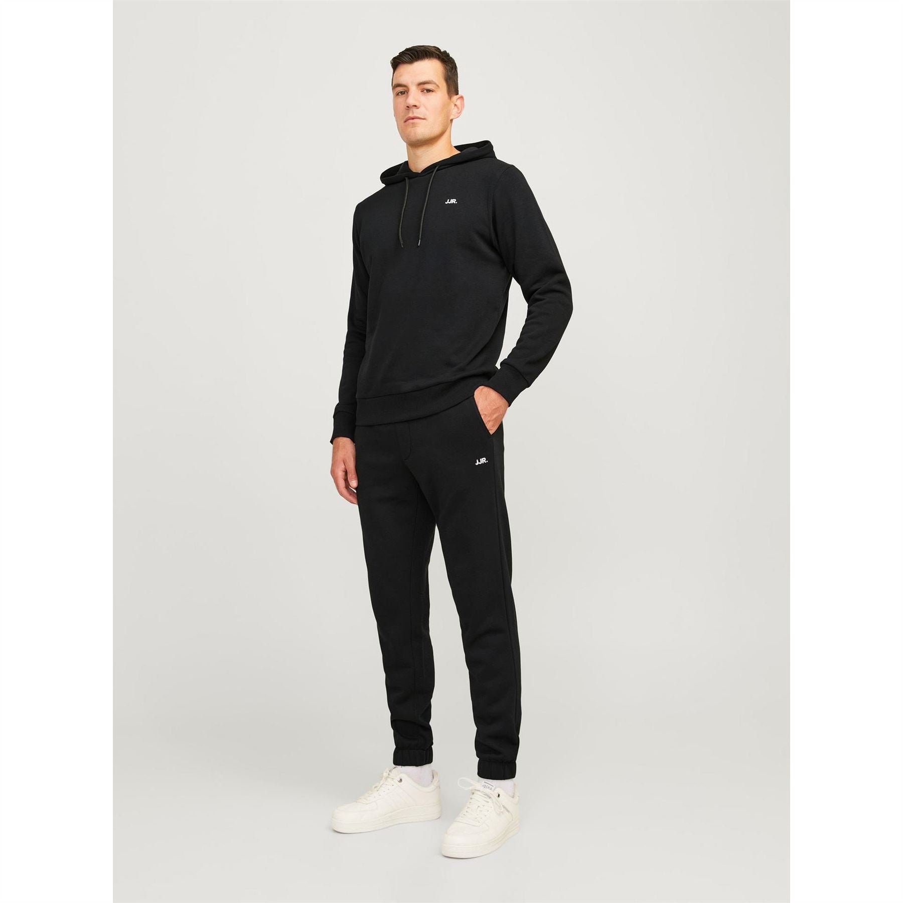 JJ Rebel Long Sleeve Logo Print Hooded Sweatshirt
