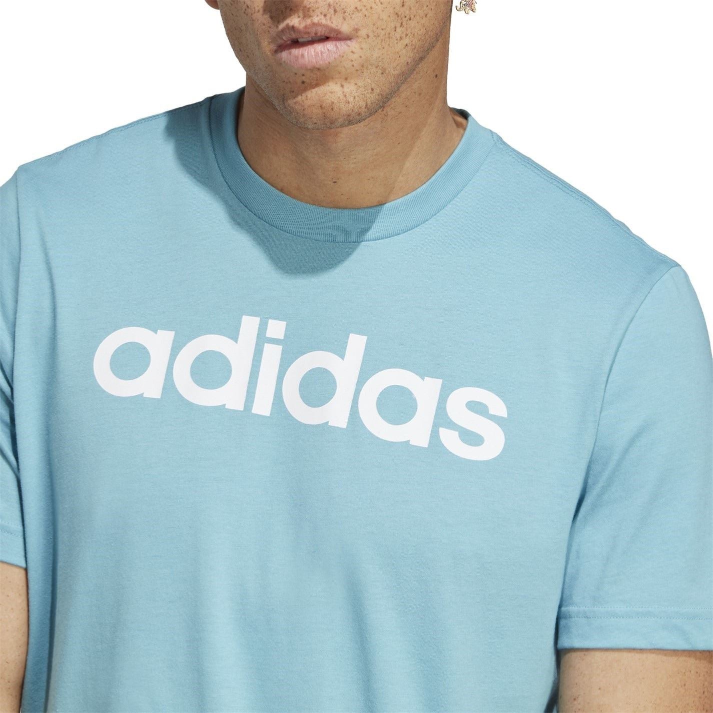 adidas Mens Essentials Single Jersey Logo T-Shirt