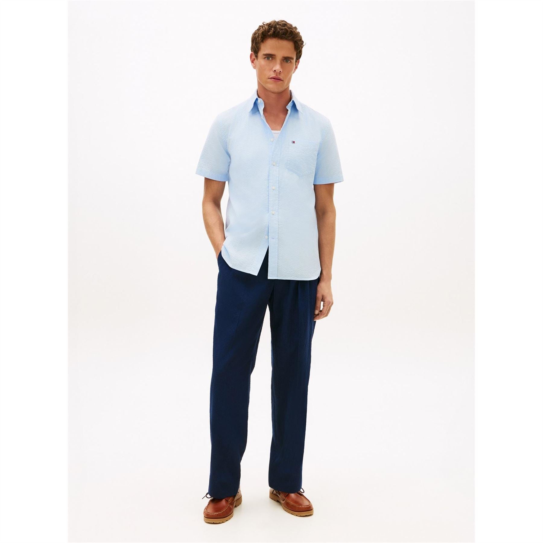 Tommy Hilfiger Solid Ss Rf Shirt