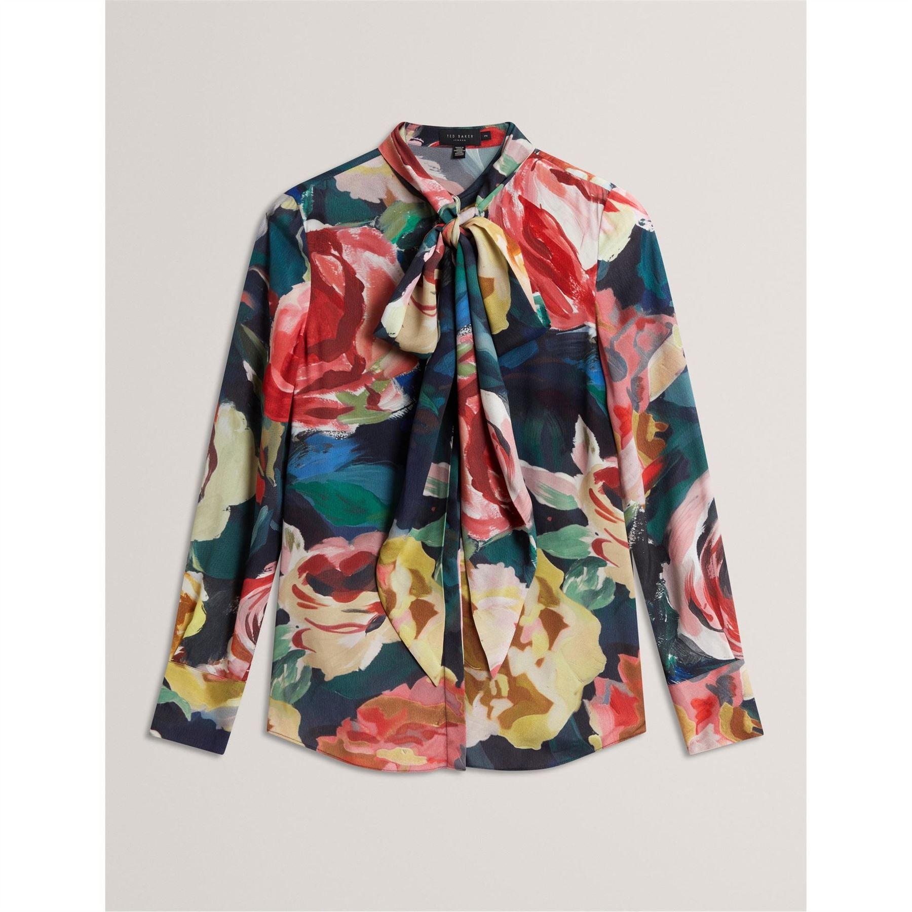 Ted Baker Tie Neck Long Sleeve Blouse